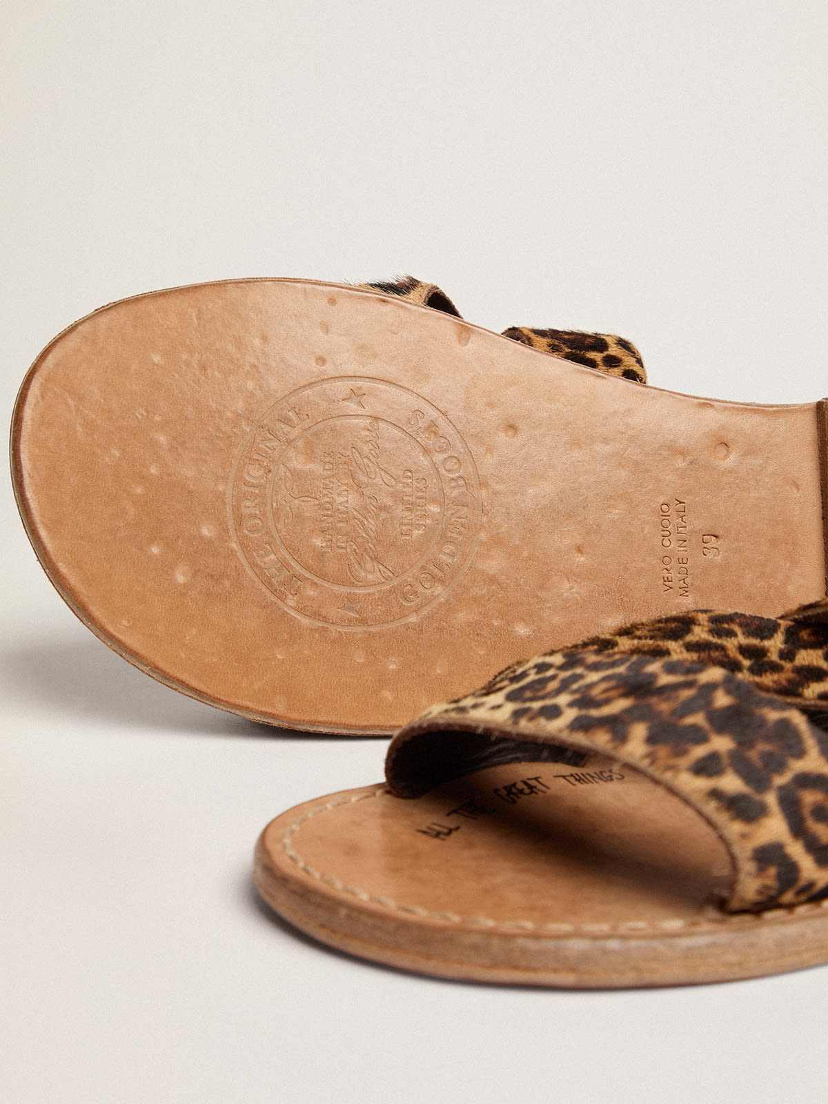 Womens deals leopard sandals