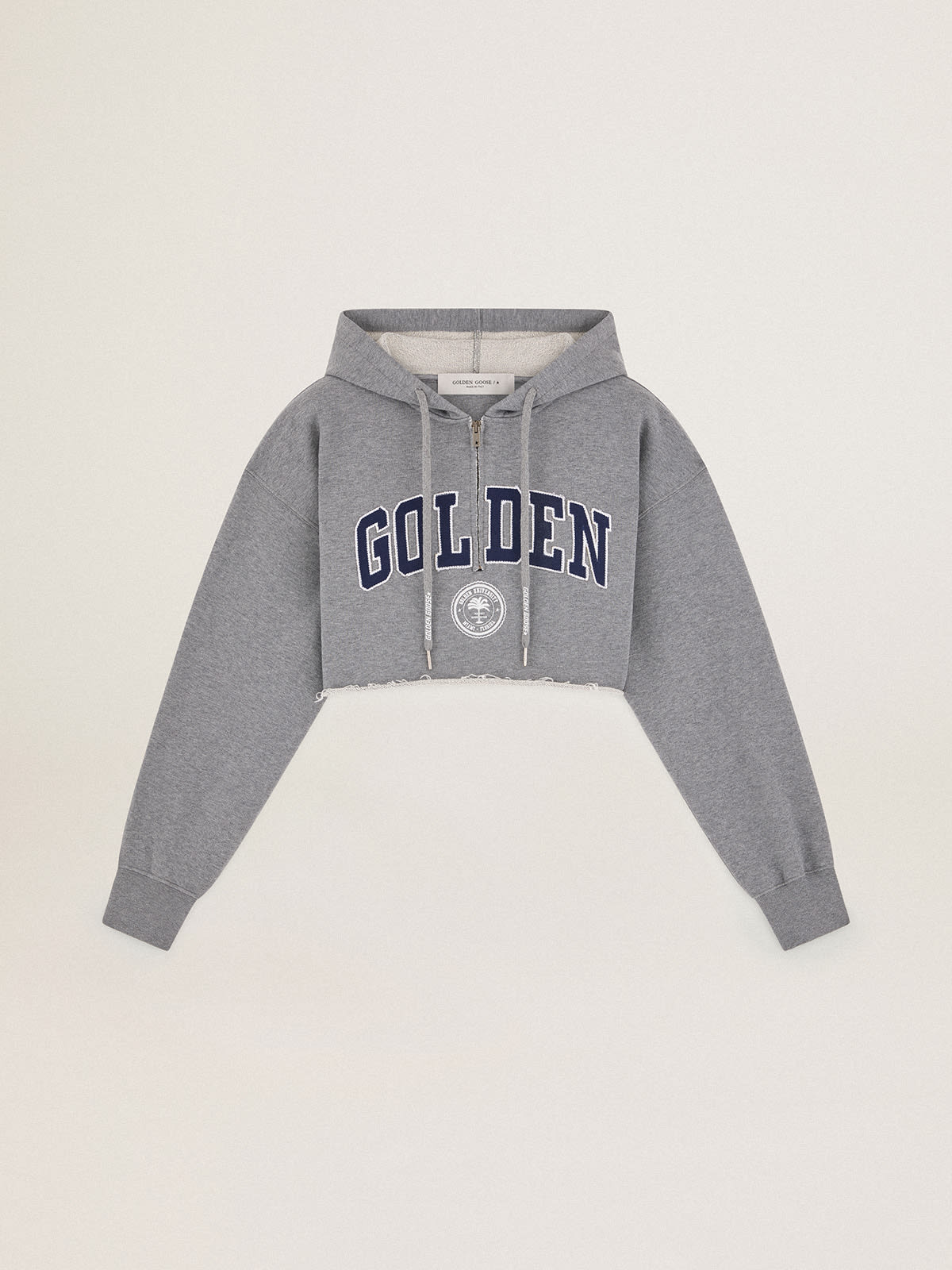 GOLDEN GOOSE CROP HOODIE