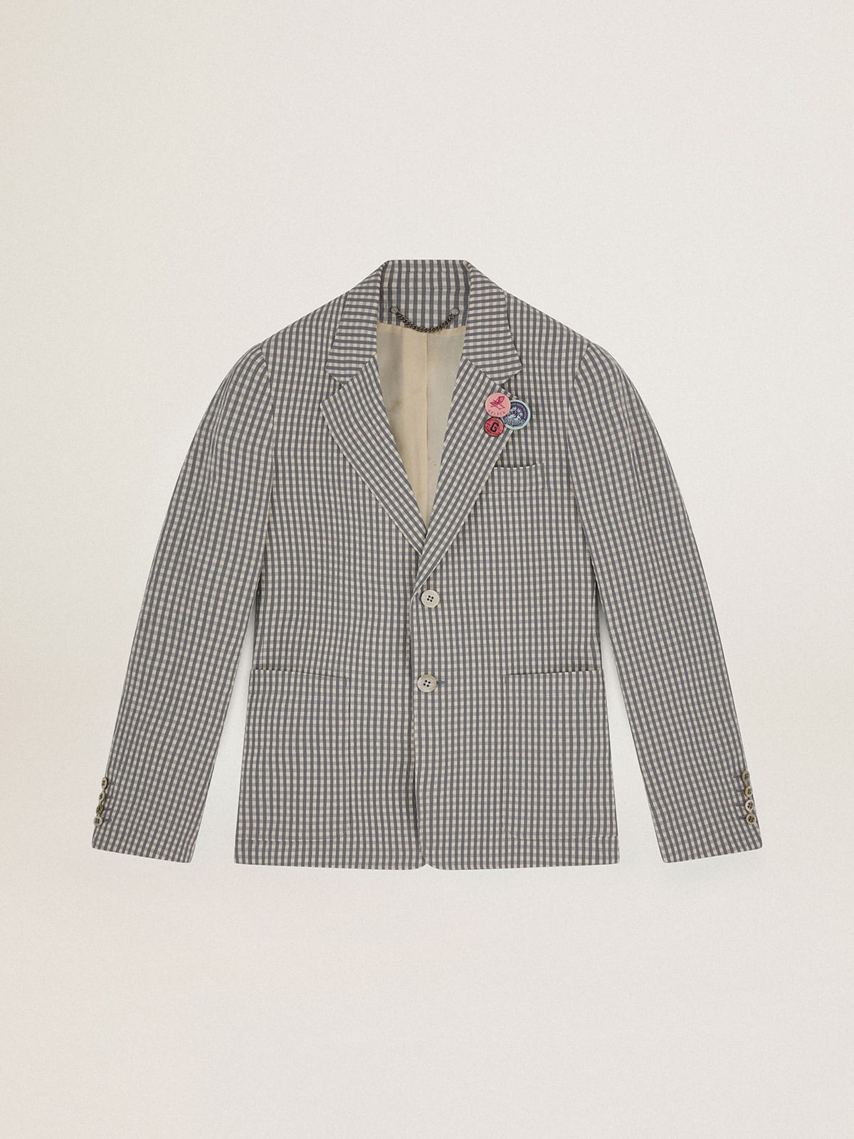 Blazer preppy à carreaux vichy - Prêt-à-porter de luxe