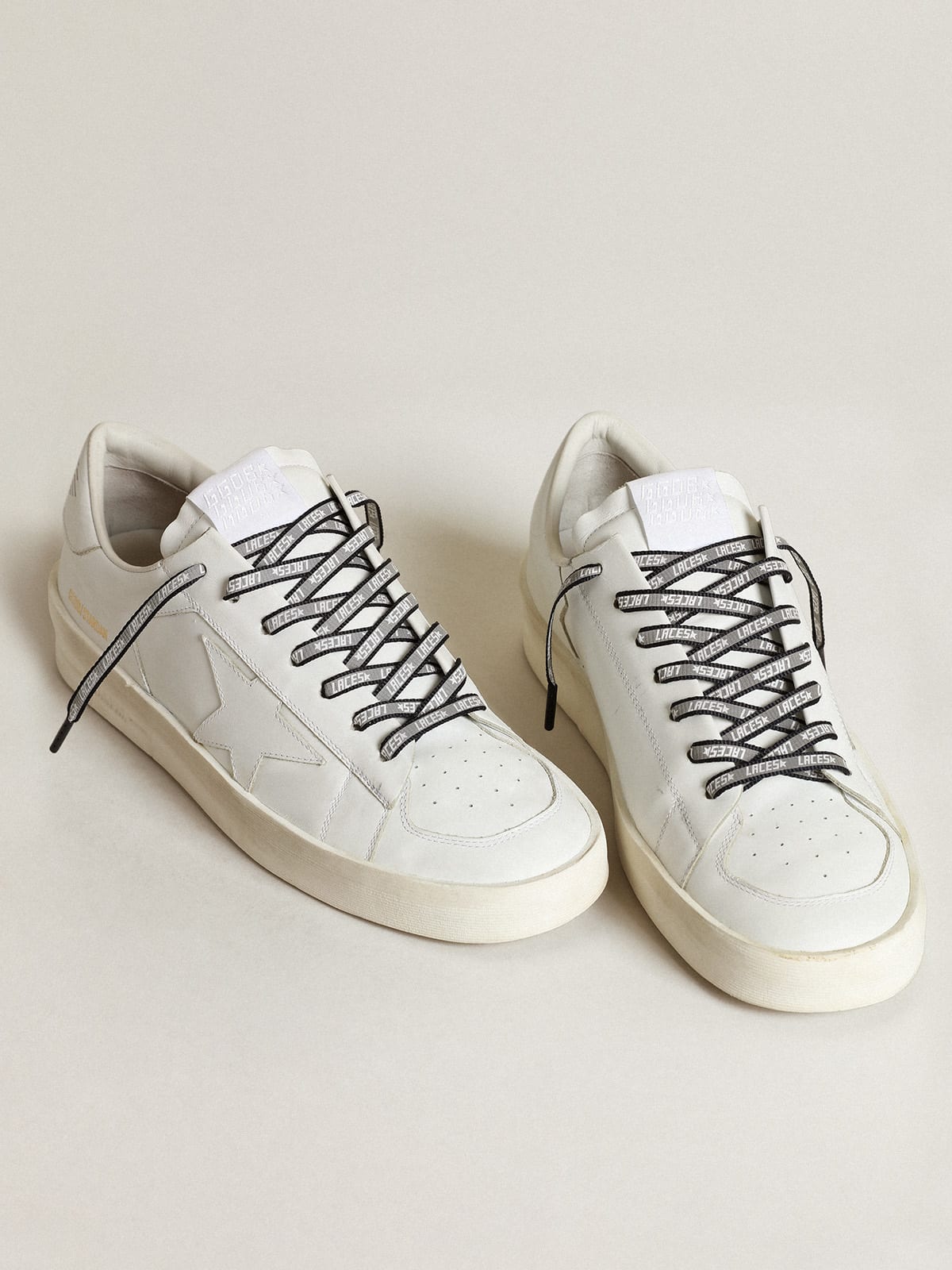 Golden Goose - Women's blue reflective laces with laces print in 
