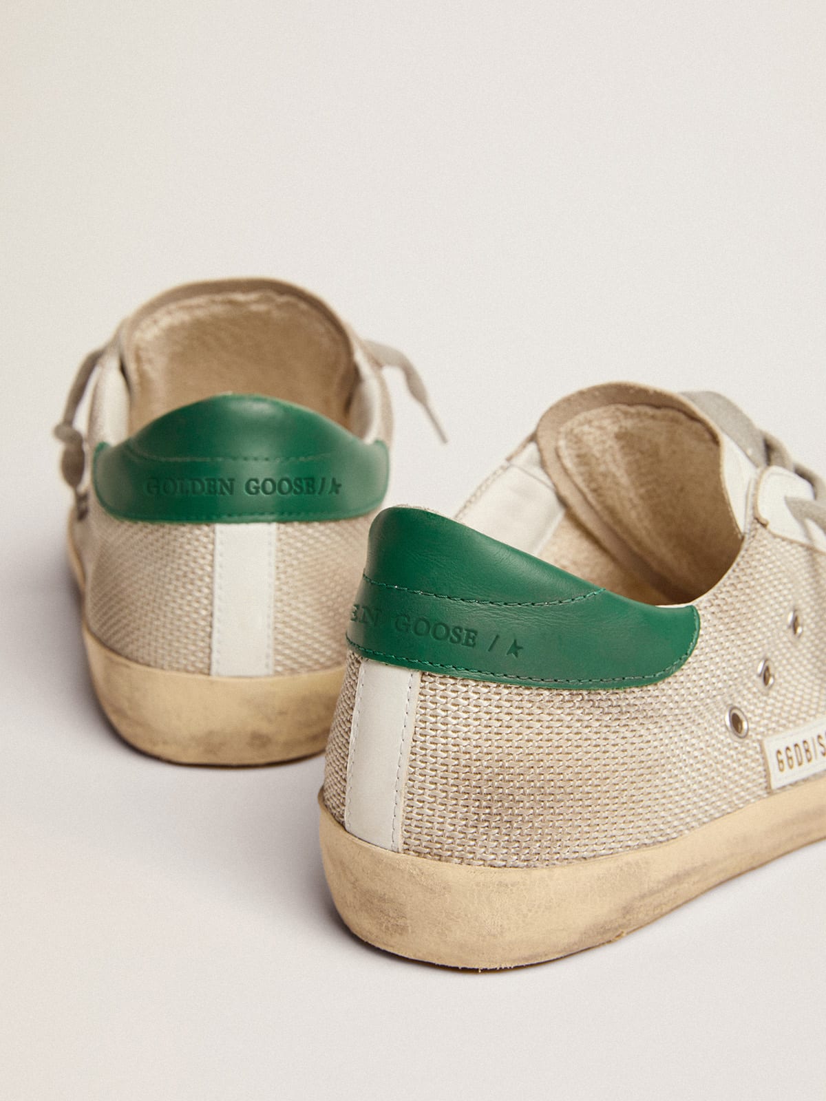 Golden goose store mesh superstar