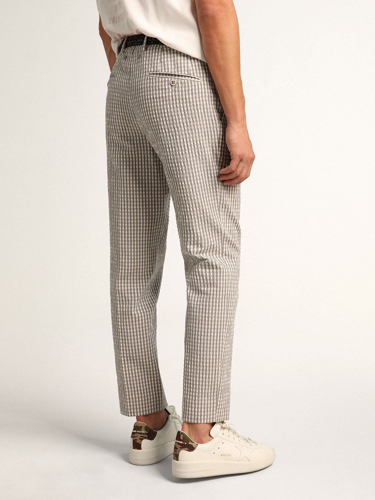 Golden cheap goose gingham