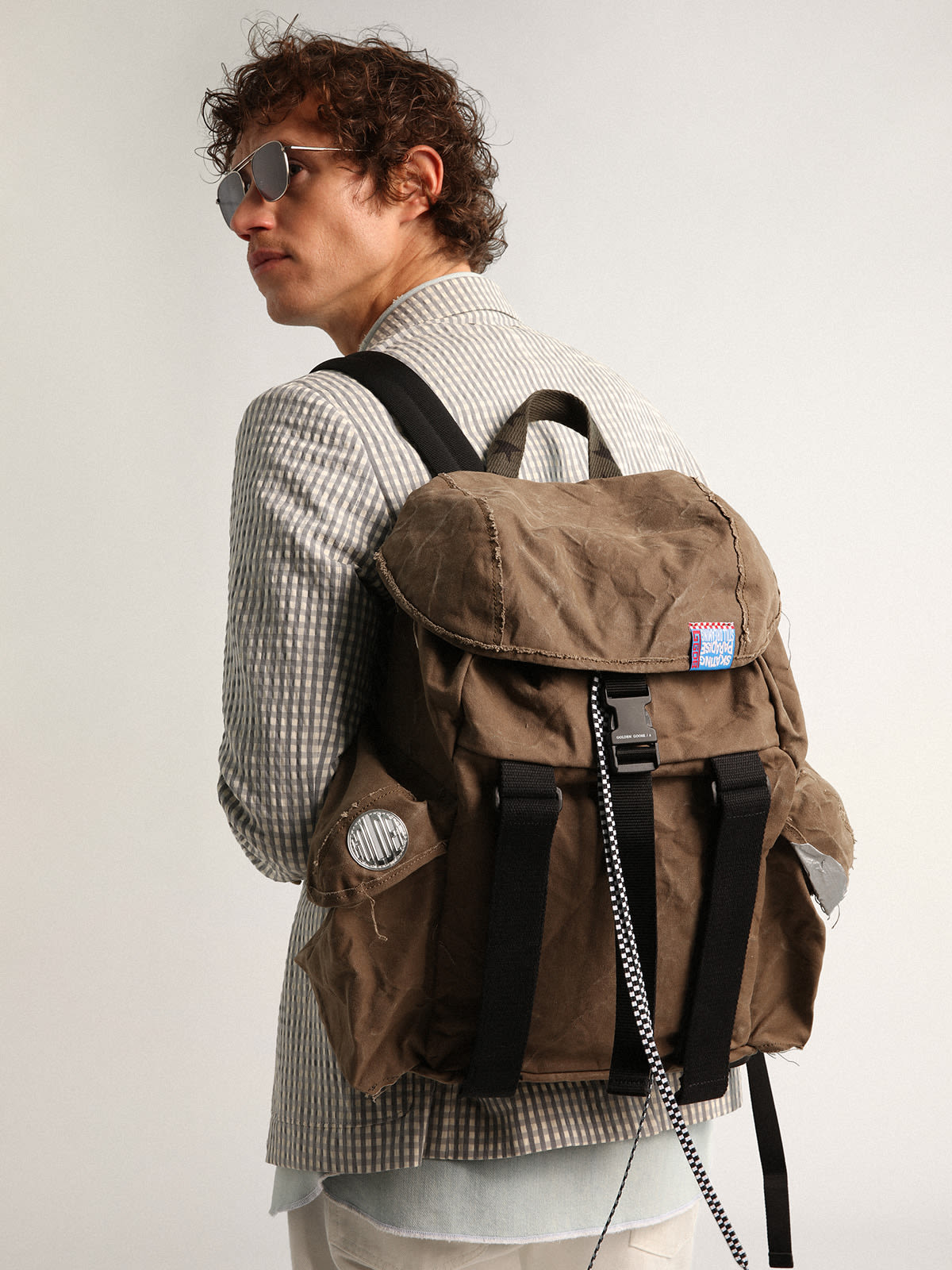 Golden 2025 goose backpack