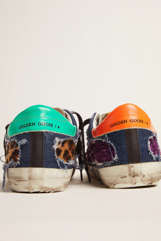 Golden Goose - Men's Limited Edition LAB leopard-print Super-Star sneakers with glitter in 