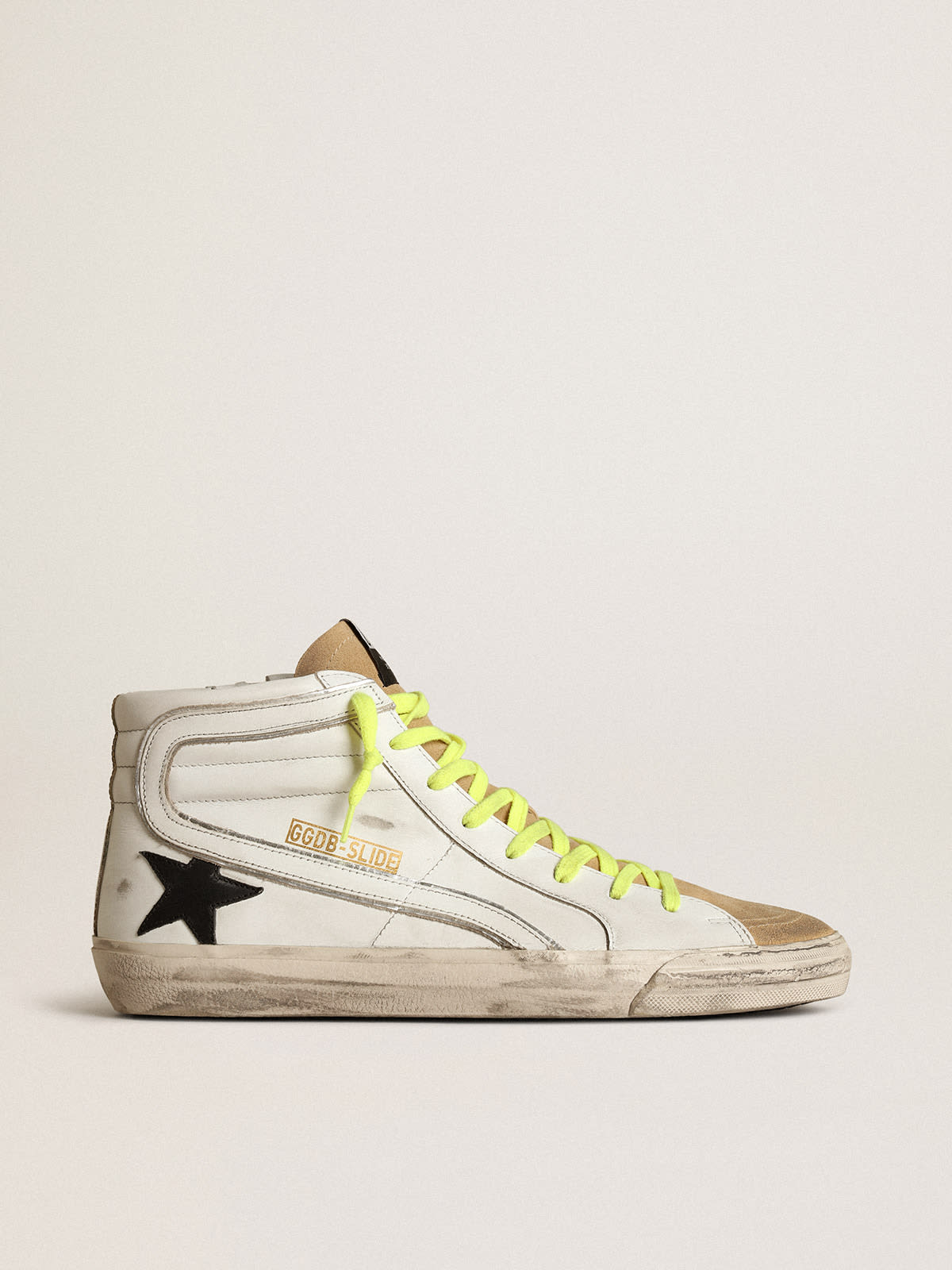 Golden Goose - Sneakers Slide en daim et en cuir avec bande camouflage in 