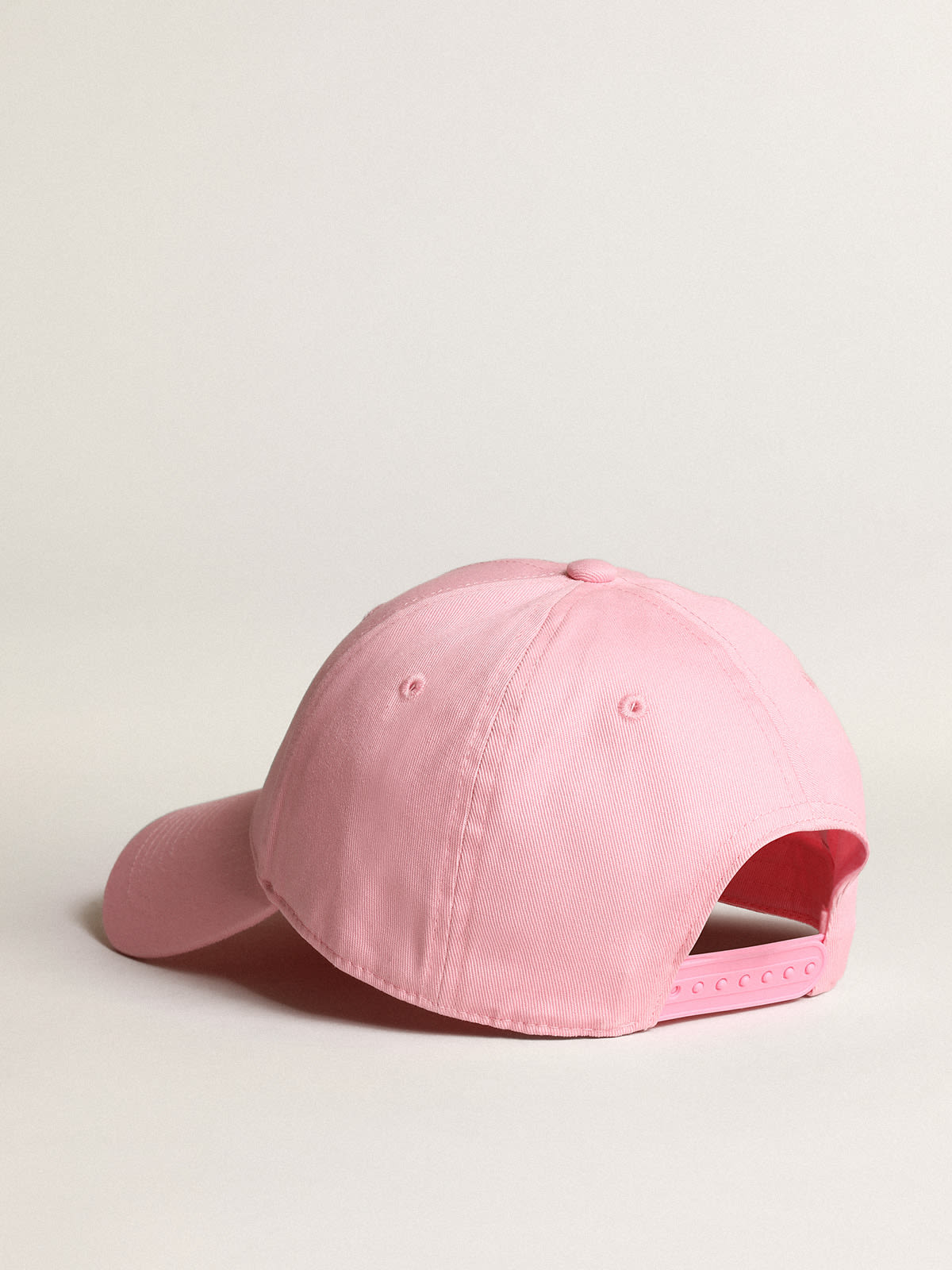 Golden Goose - Gorra de béisbol Demos de la Colección Star en color rosa con estrella tono sobre tono in 