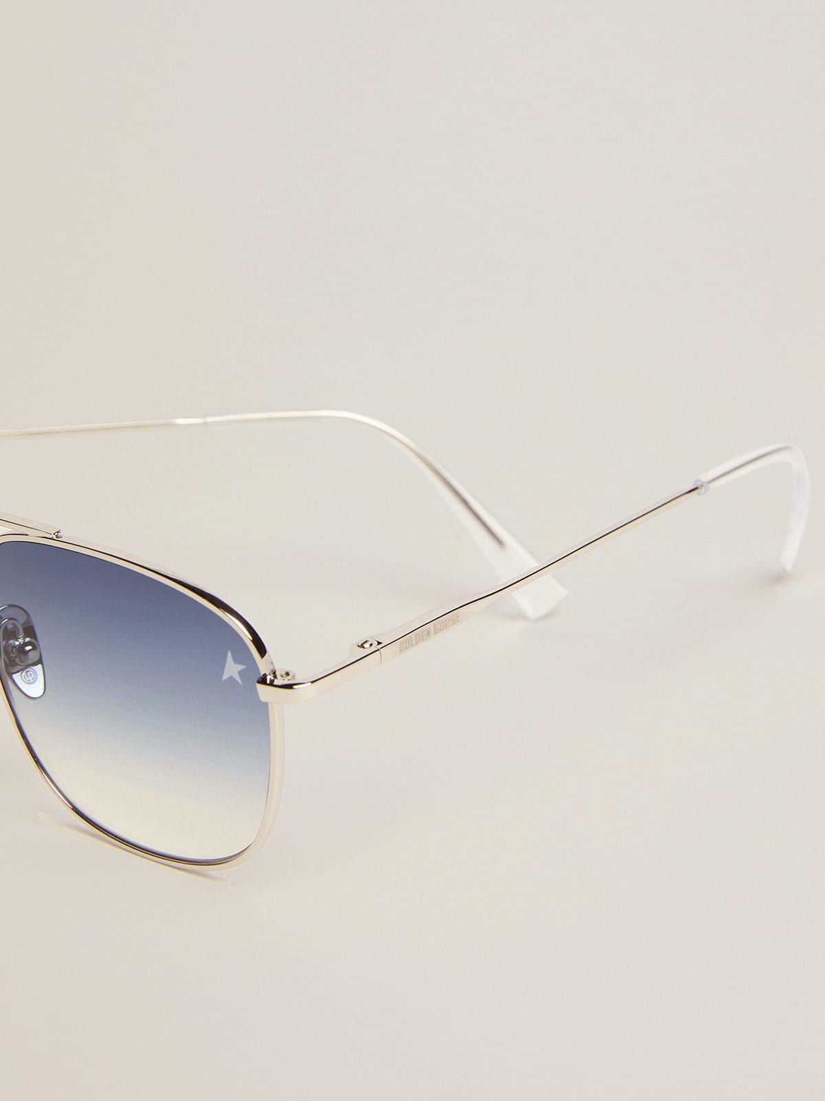 Gafas ópticas con montura estilo aviador en plateado y lentes de muestra de  Ray-Ban, ASOS