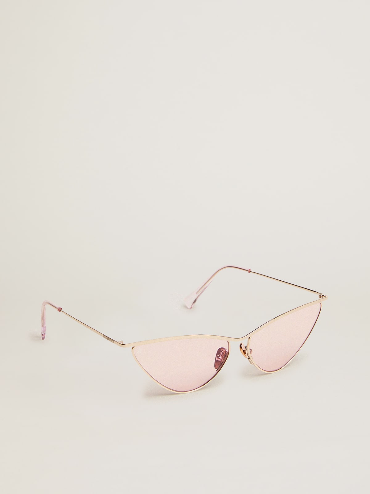 Golden Goose - Cat eye-style Sunframe Scarlett with rose gold frame and pink lenses in 