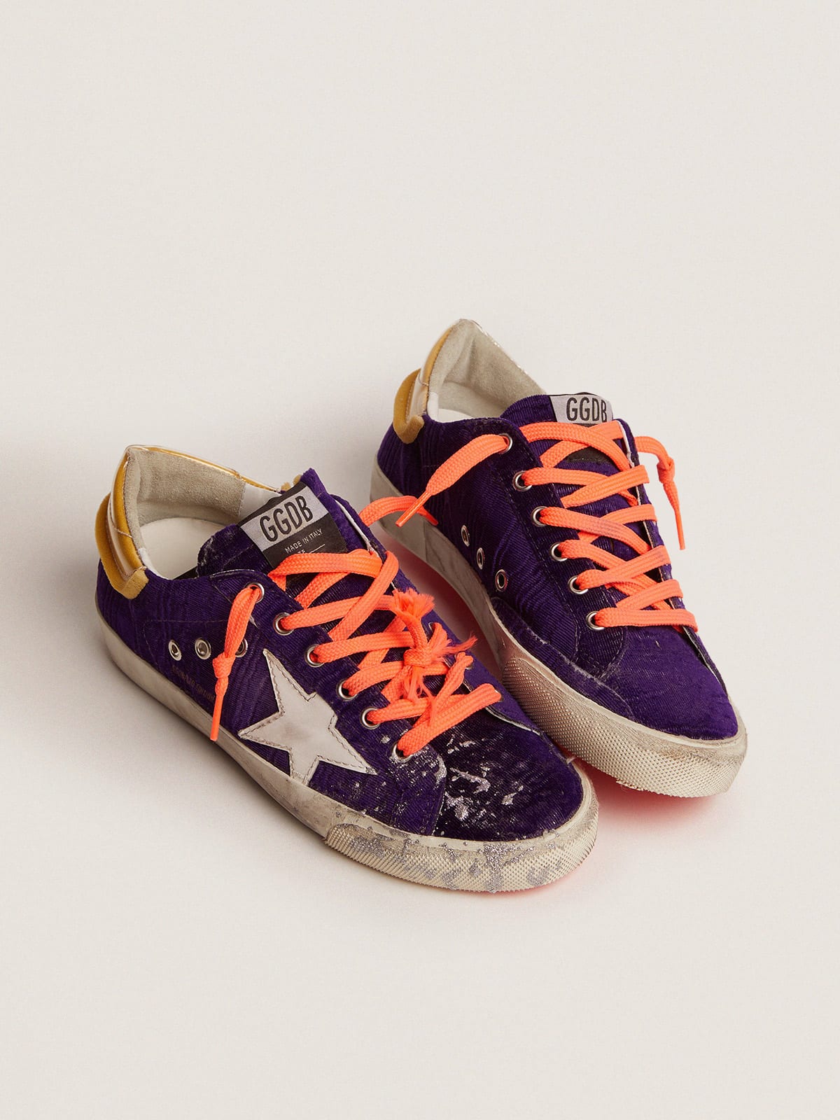 Golden goose best sale blue velvet sneakers