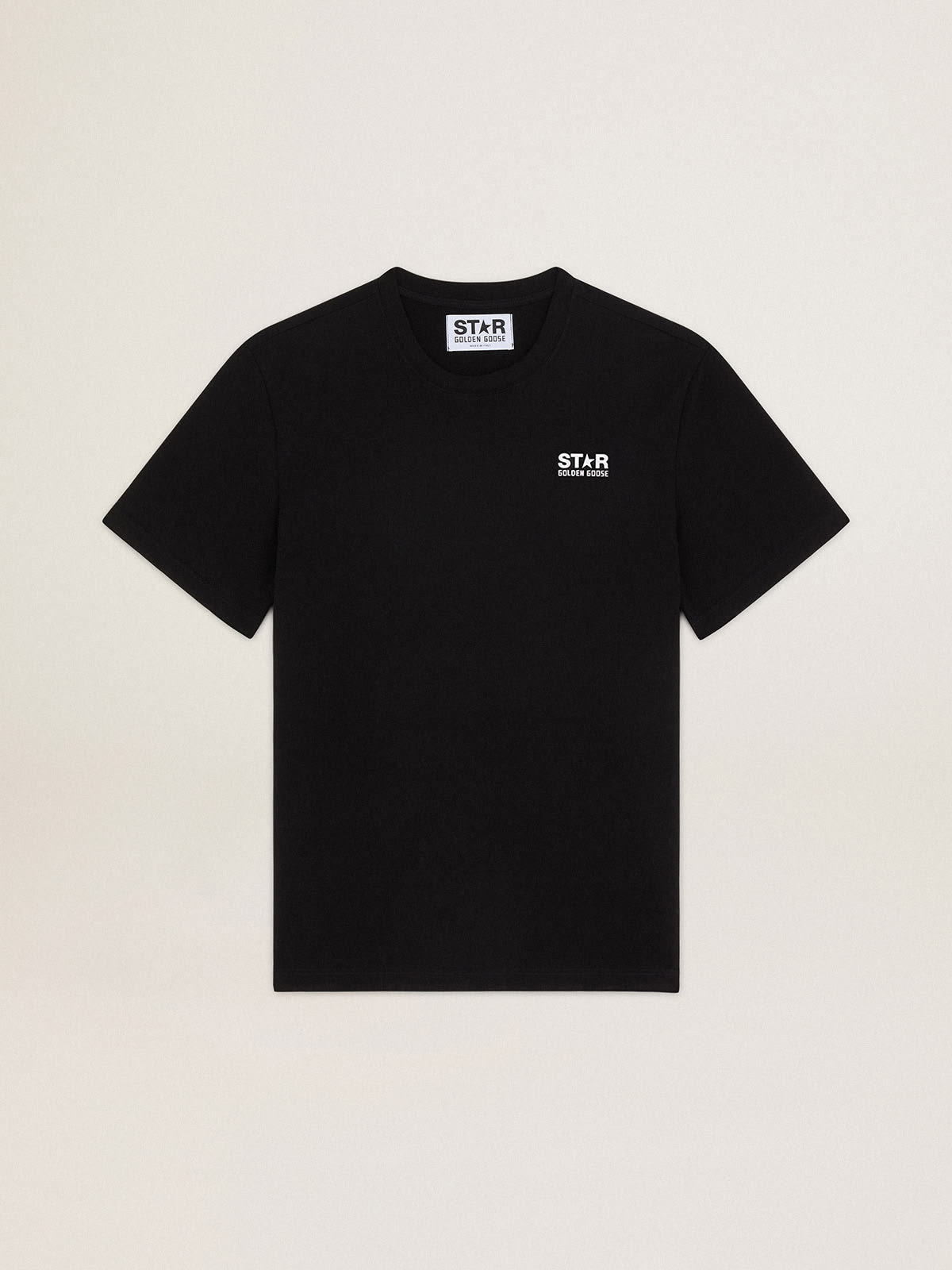 Black Star Collection T-shirt with contrasting white logo and star