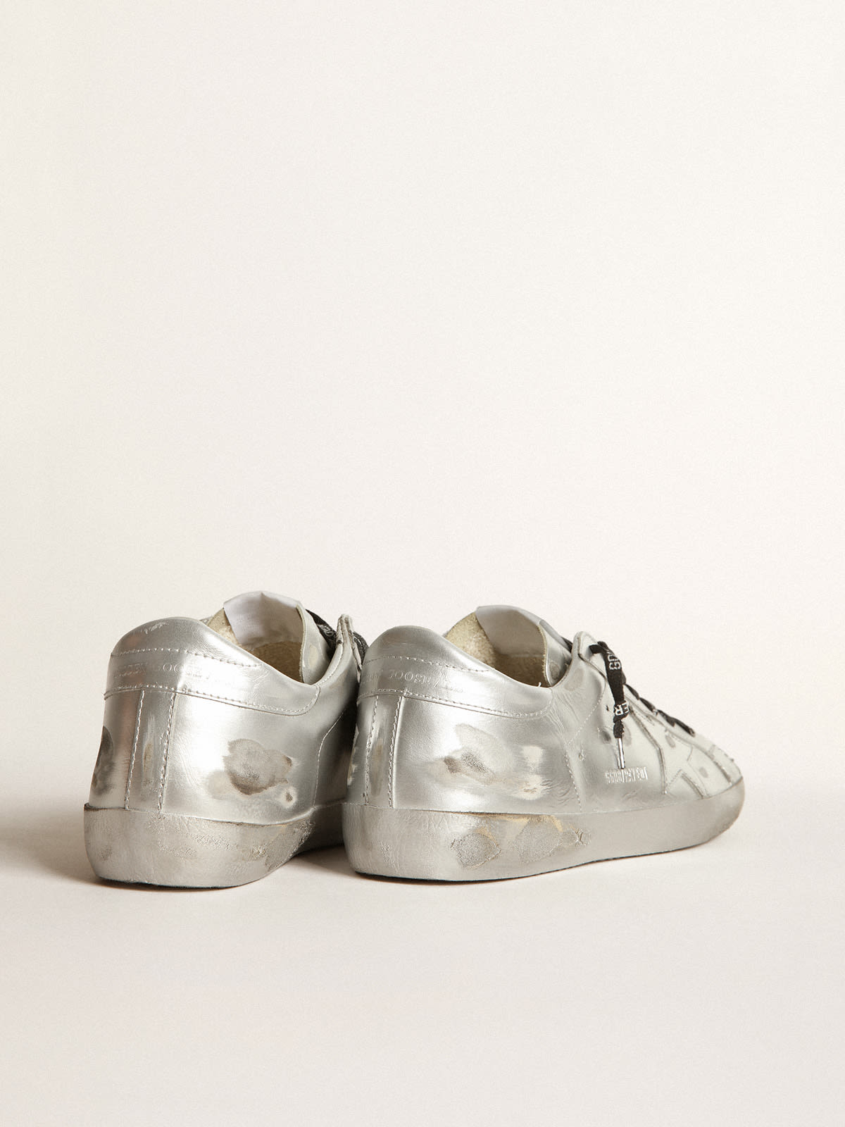 Super-Star LTD sneakers in leather with silver spray and tone-on