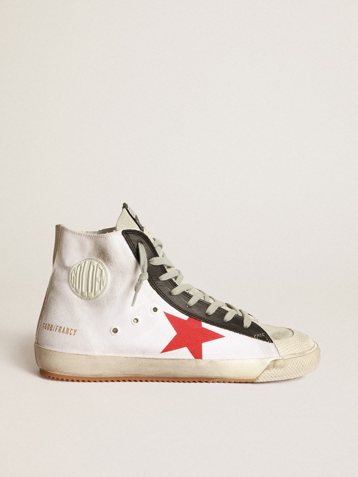 Golden Goose - Sneakers Francy en toile avec étoile imprimée in 