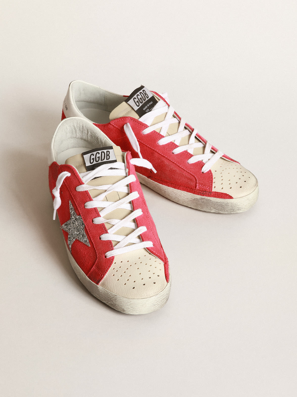 Red golden goose store shoes