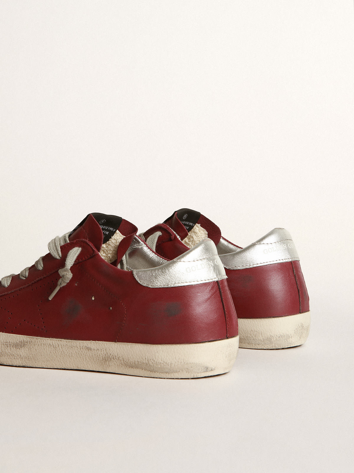 Superstar sneakers in nappa leather with perforated star