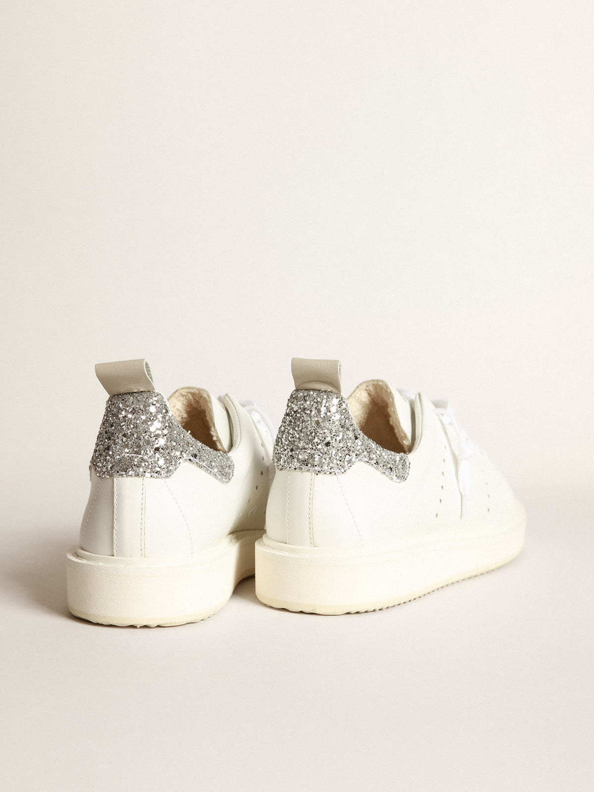 Golden goose cheap silver glitter sneakers