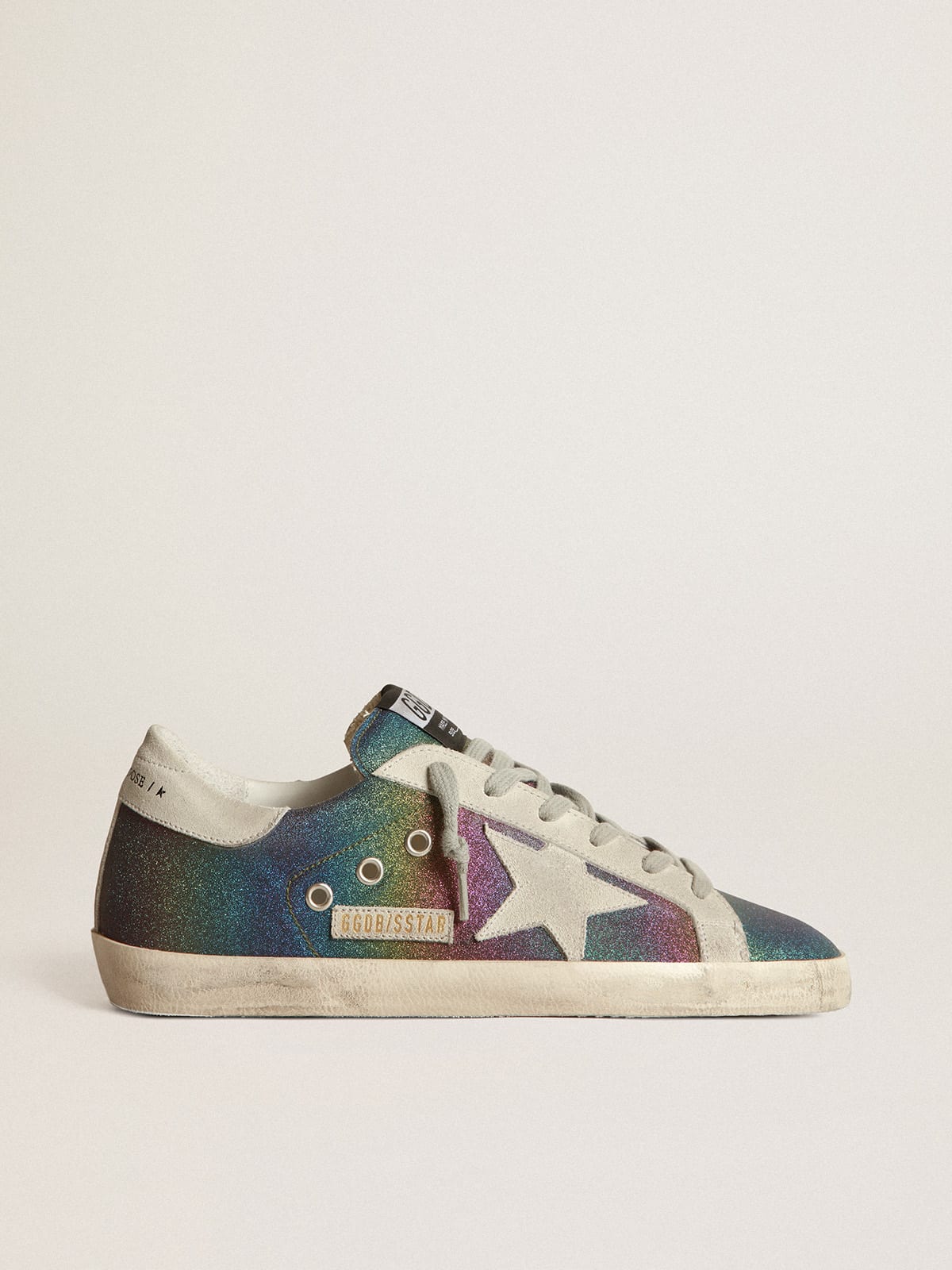 Golden Goose - Super-Star sneakers with rainbow glitter in 
