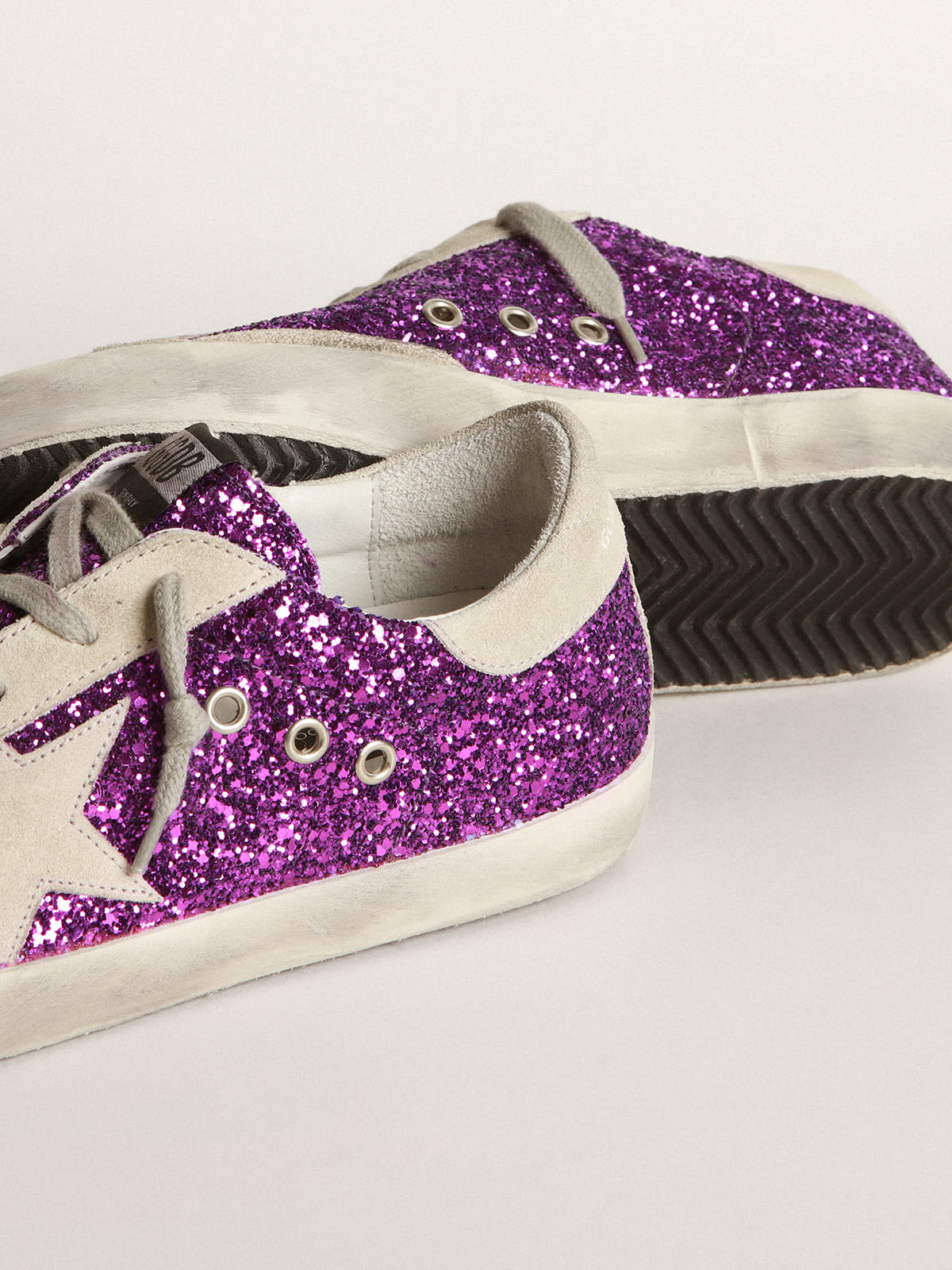 Golden goose store purple glitter