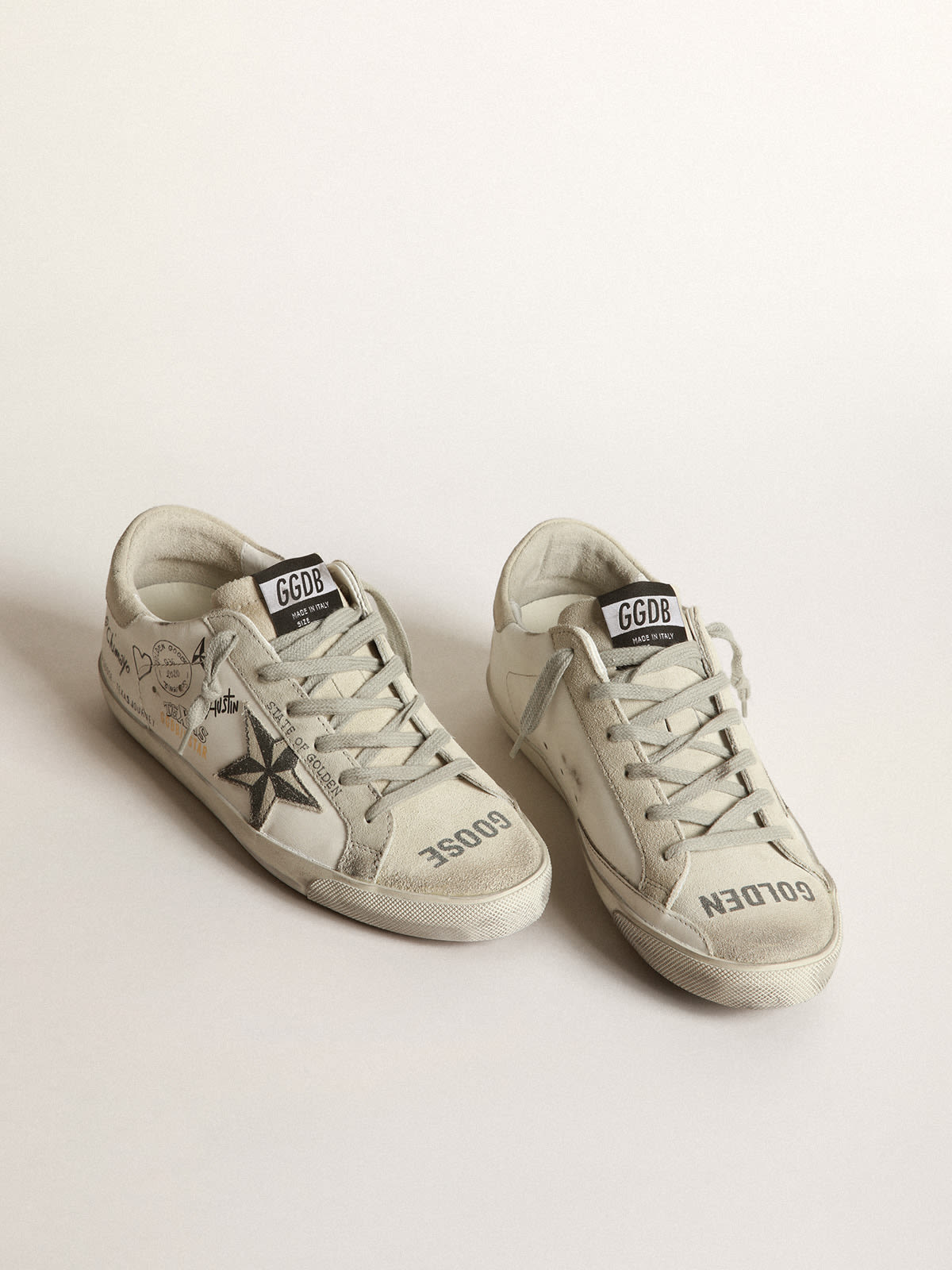 Super-Star sneakers with Texas graffiti | Golden Goose