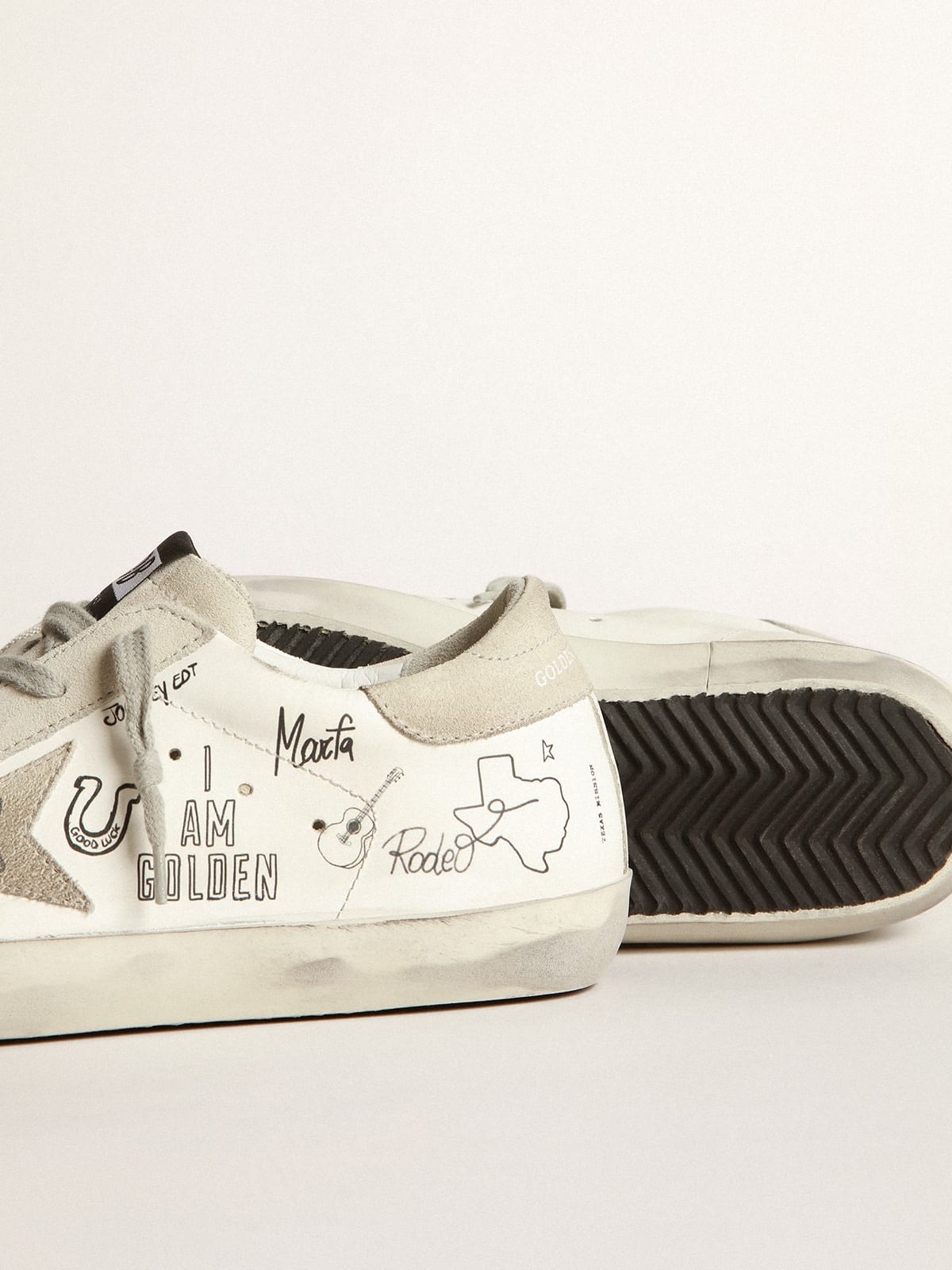 Golden Goose - Super-Star sneakers with Texas graffiti in 