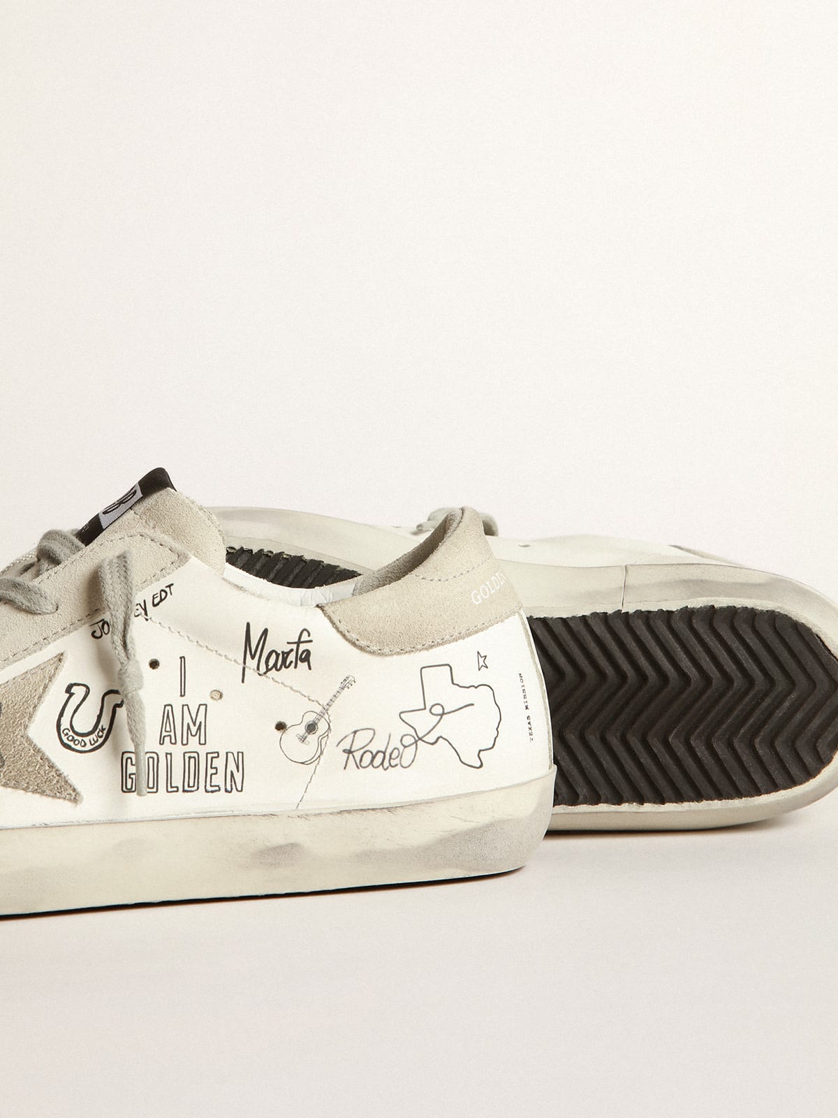 Super-Star sneakers with Texas graffiti | Golden Goose