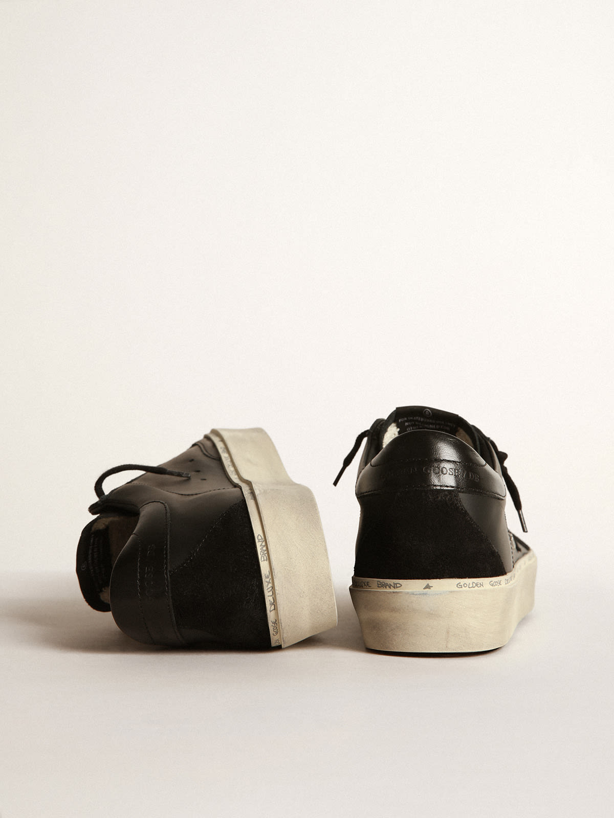 Golden Goose - Hi-Star sneakers in leather with studded GGDB lettering in 