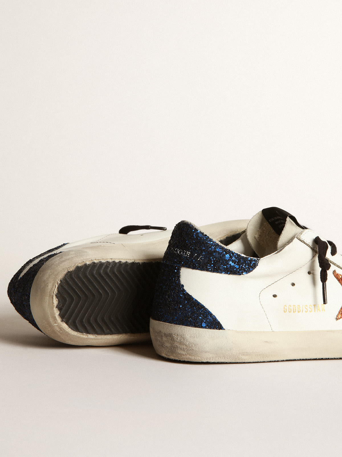 Golden goose hot sale blue glitter