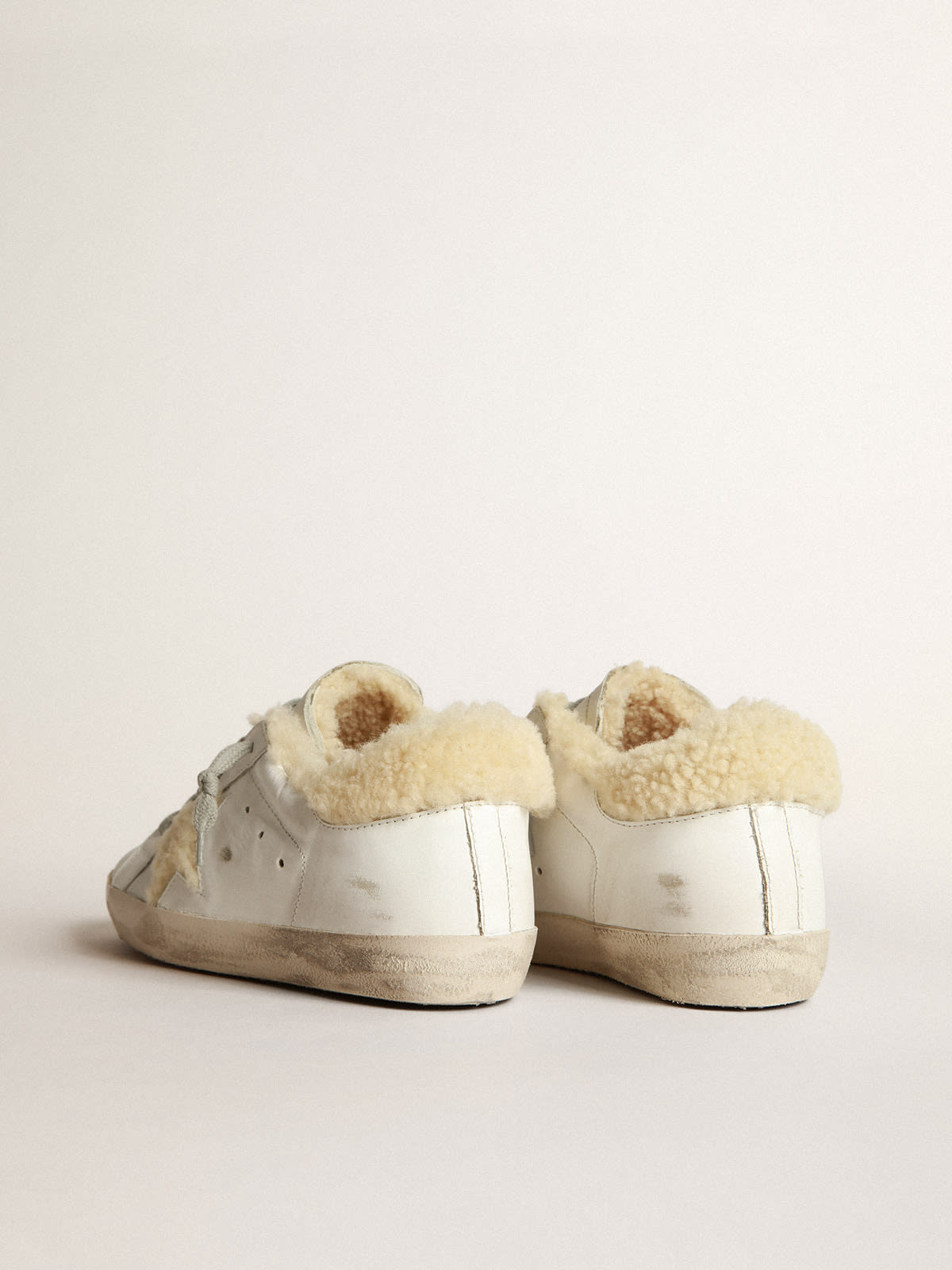 Golden goose cheap shearling shoes