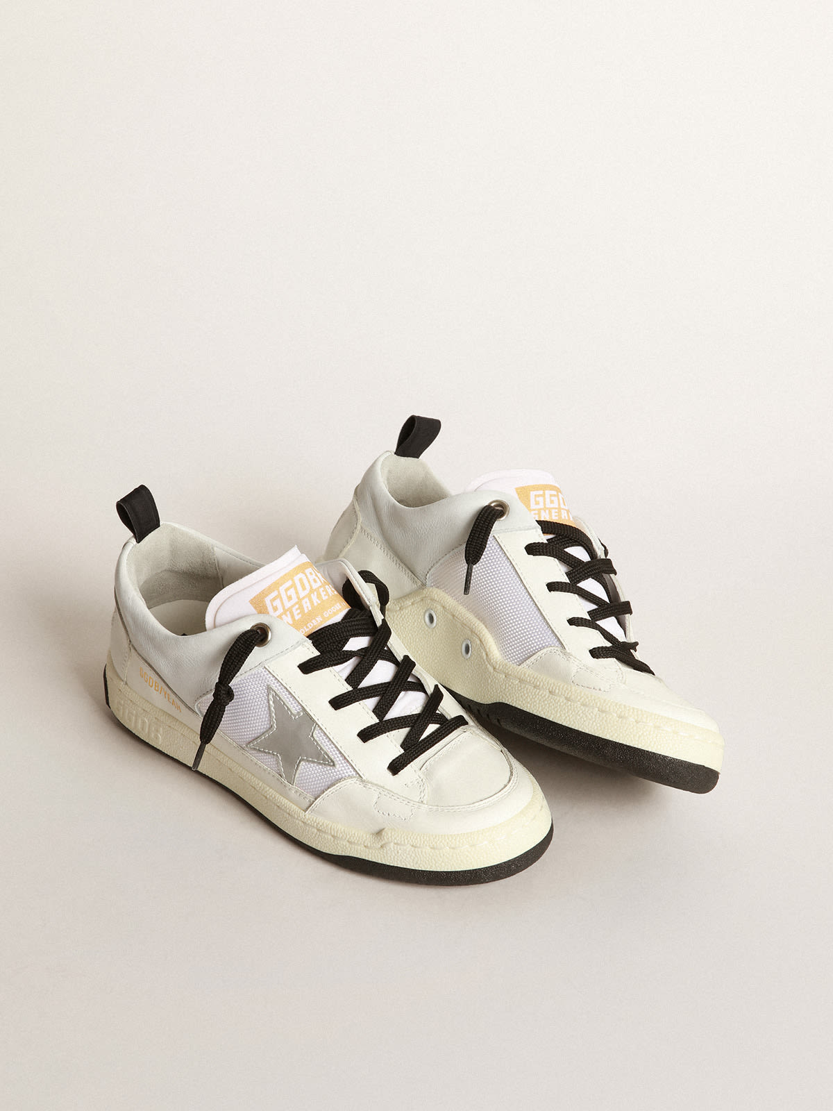 Golden Goose - White Yeah! sneakers with silver star in 