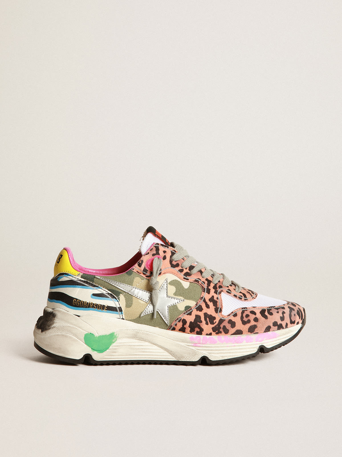 Golden goose hot sale leopard running