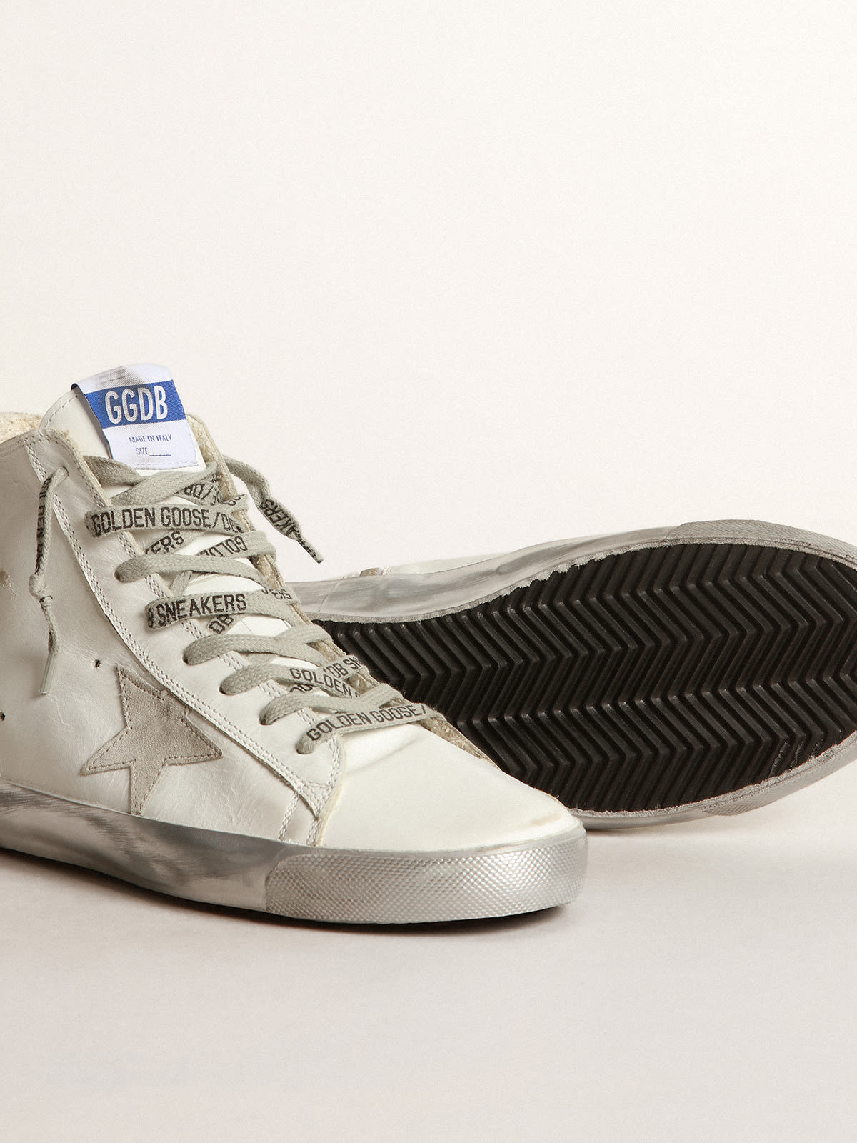 Francy sneakers in leather with laminated outsole