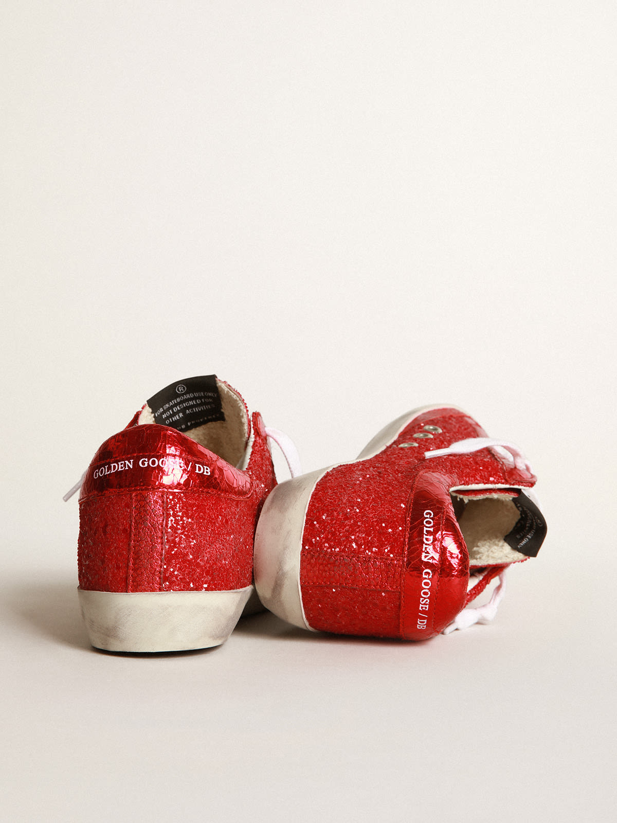 Golden goose red on sale glitter