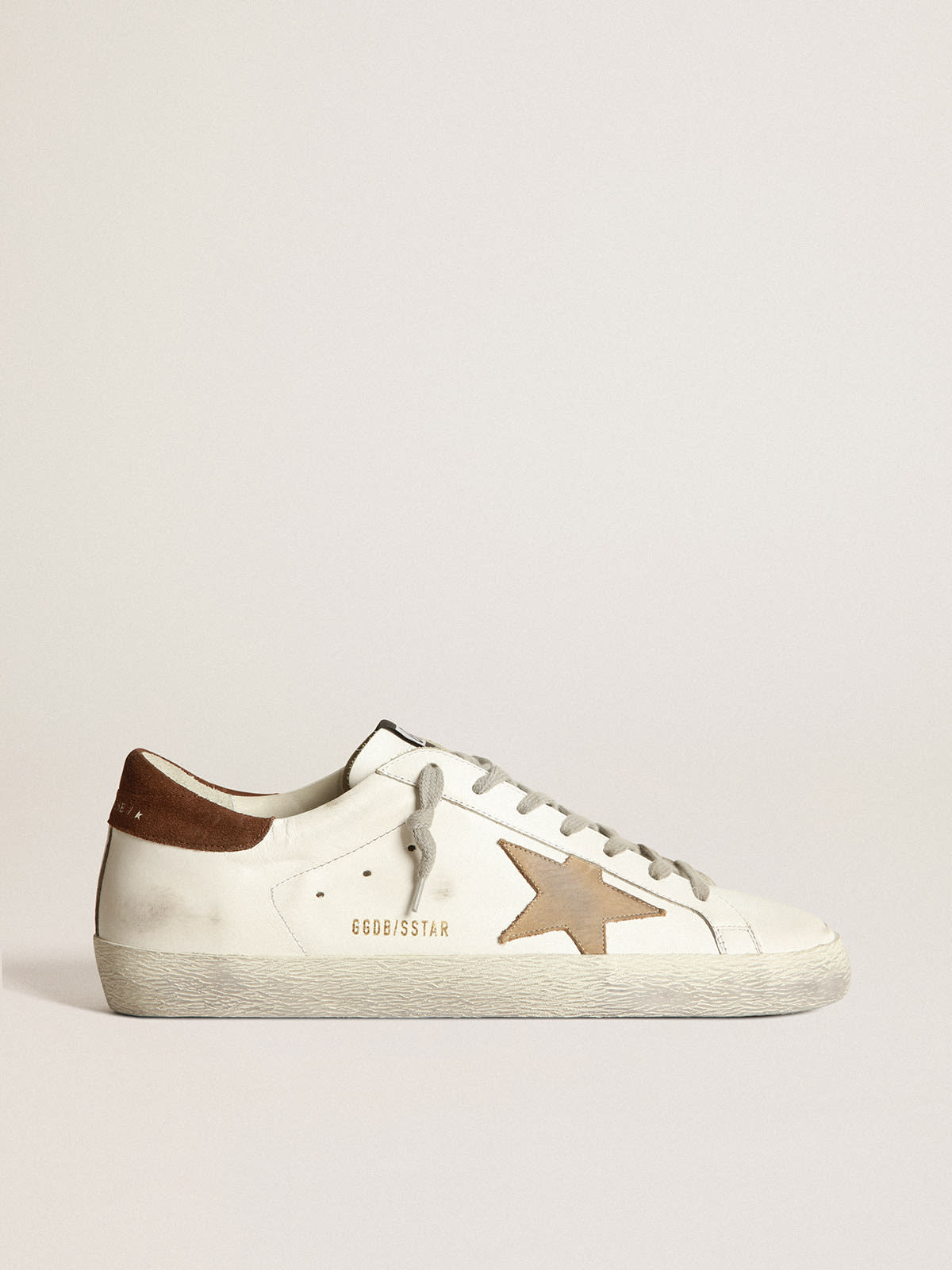 Super-Star sneakers with tobacco-colored nubuck star and brown suede ...