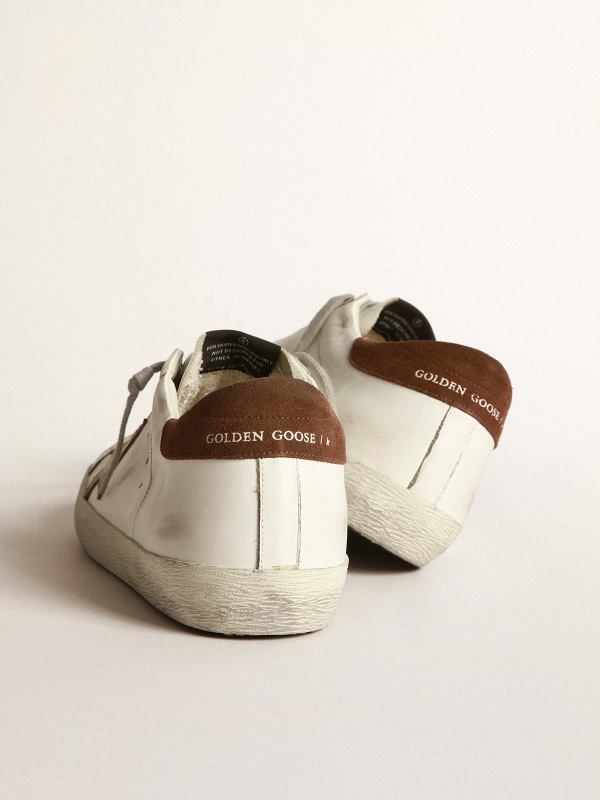 Super-Star sneakers with tobacco-colored nubuck star and brown suede ...