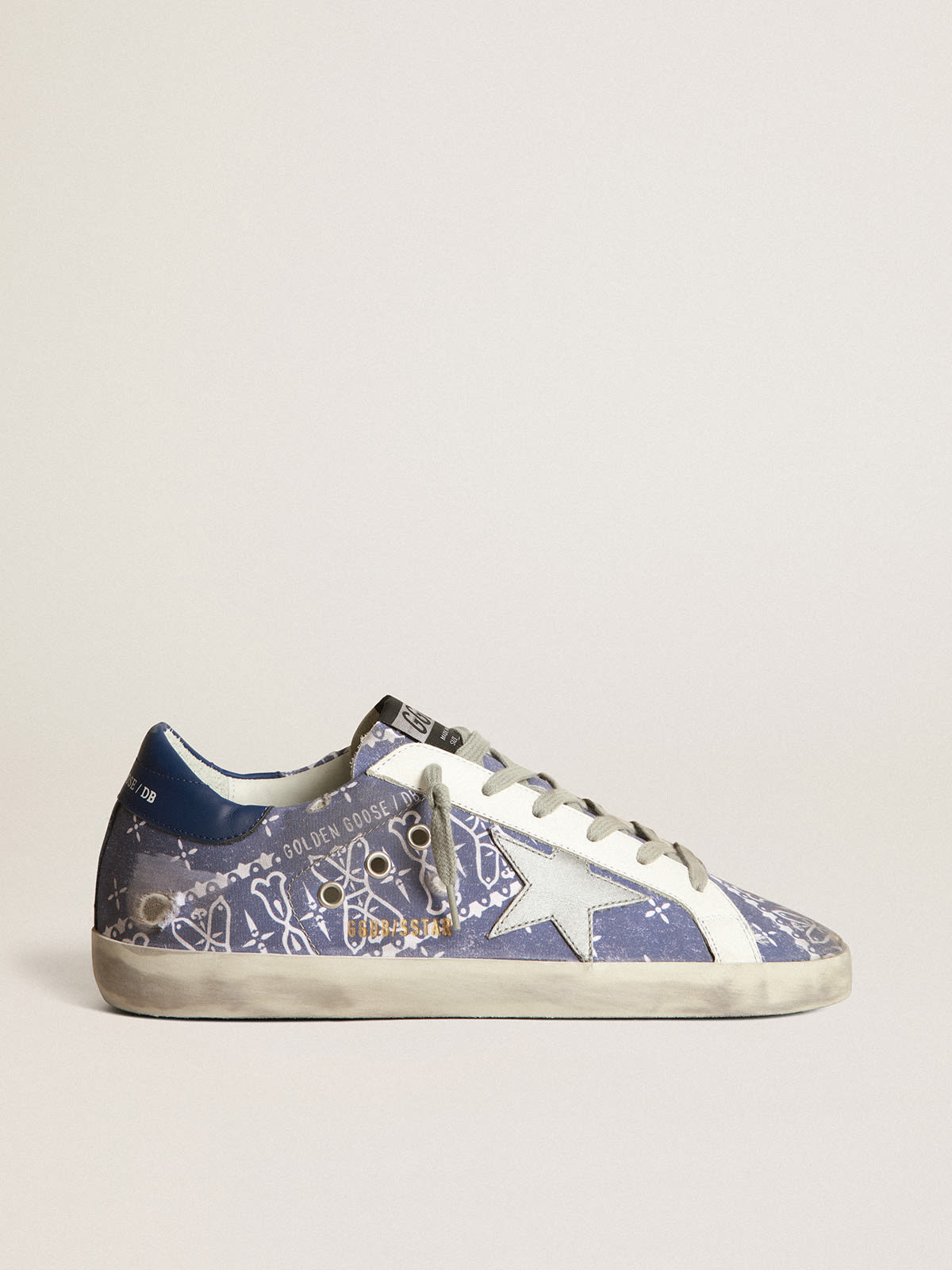 Superstar sneakers with bandana motif Golden Goose