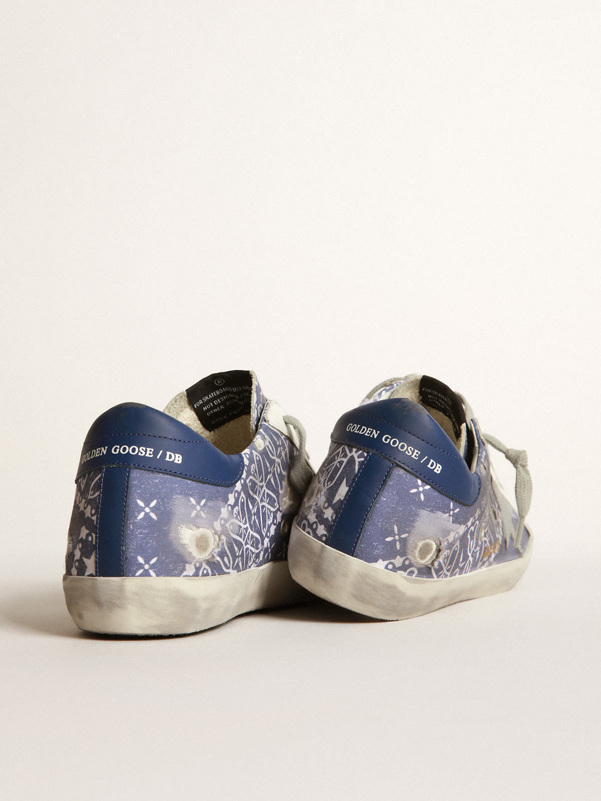 Golden Goose - Superstar sneakers with bandana motif in 