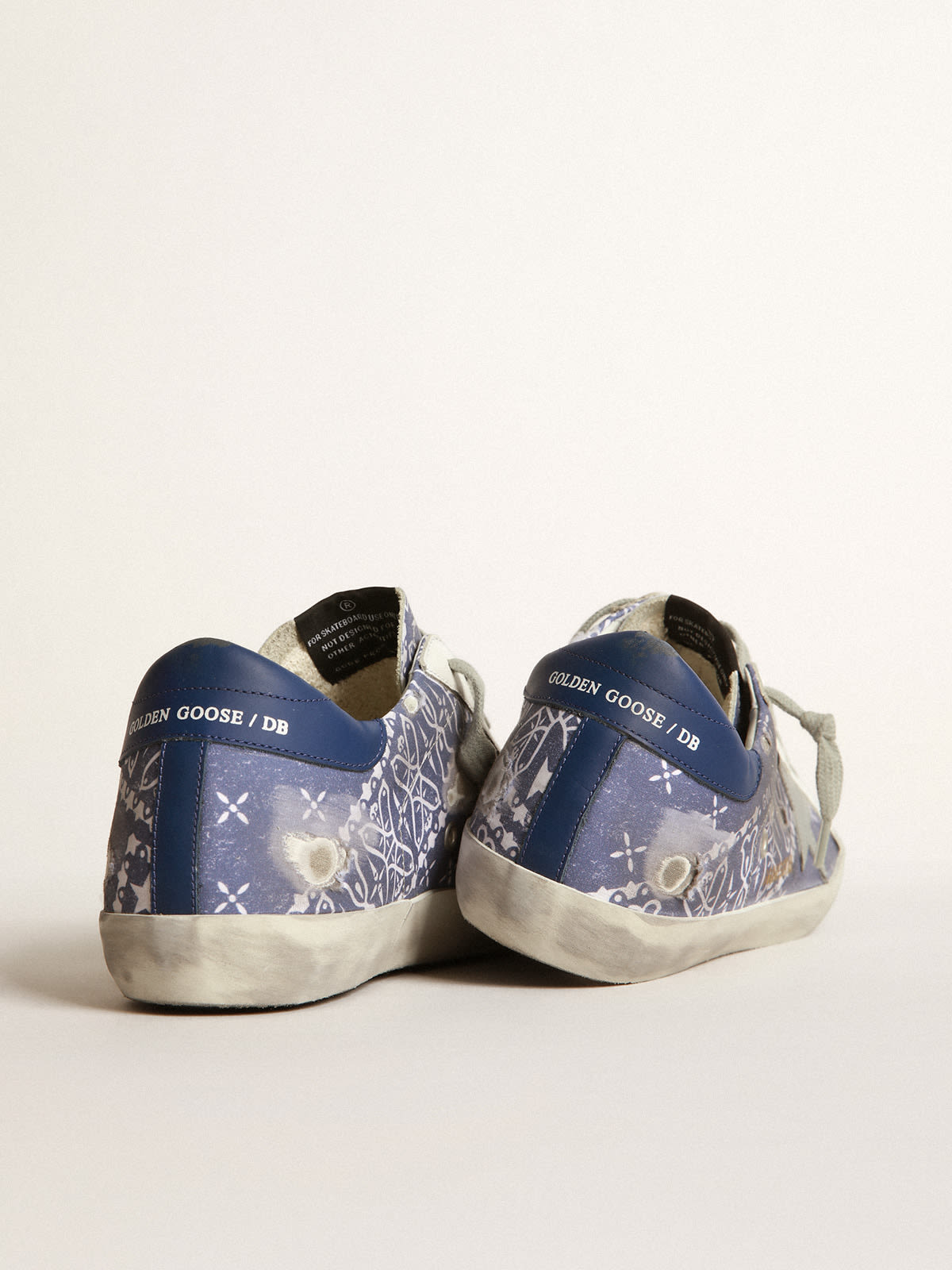 Superstar sneakers with bandana motif Golden Goose