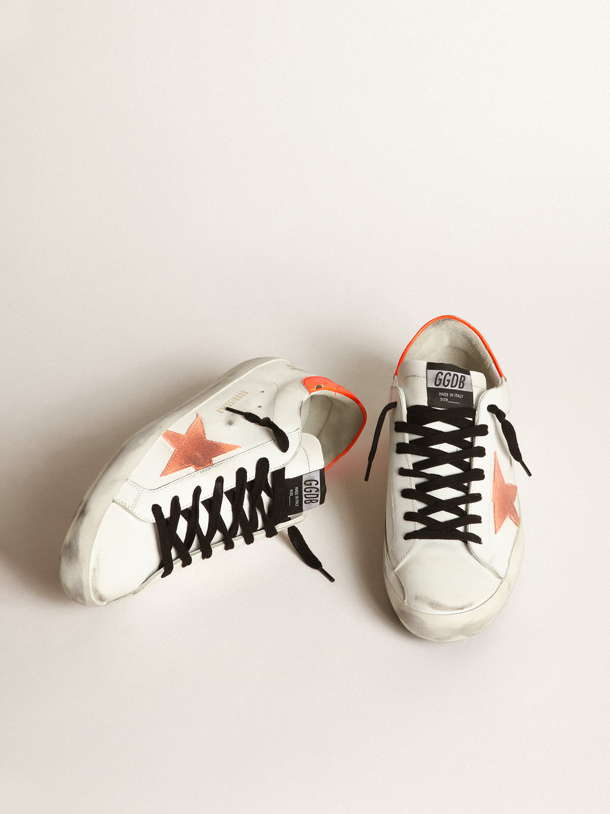 Golden goose superstar outlet orange