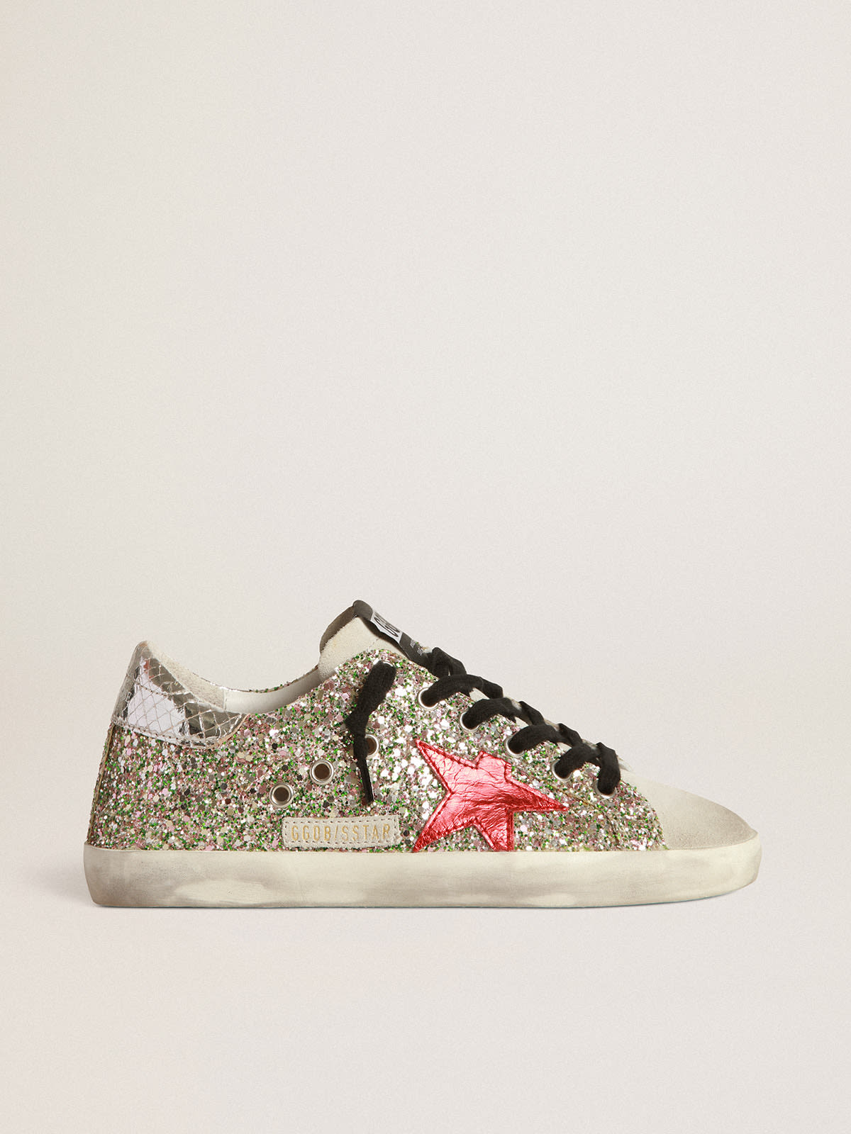 Golden Goose Superstar Glitter Low-Top Sneakers