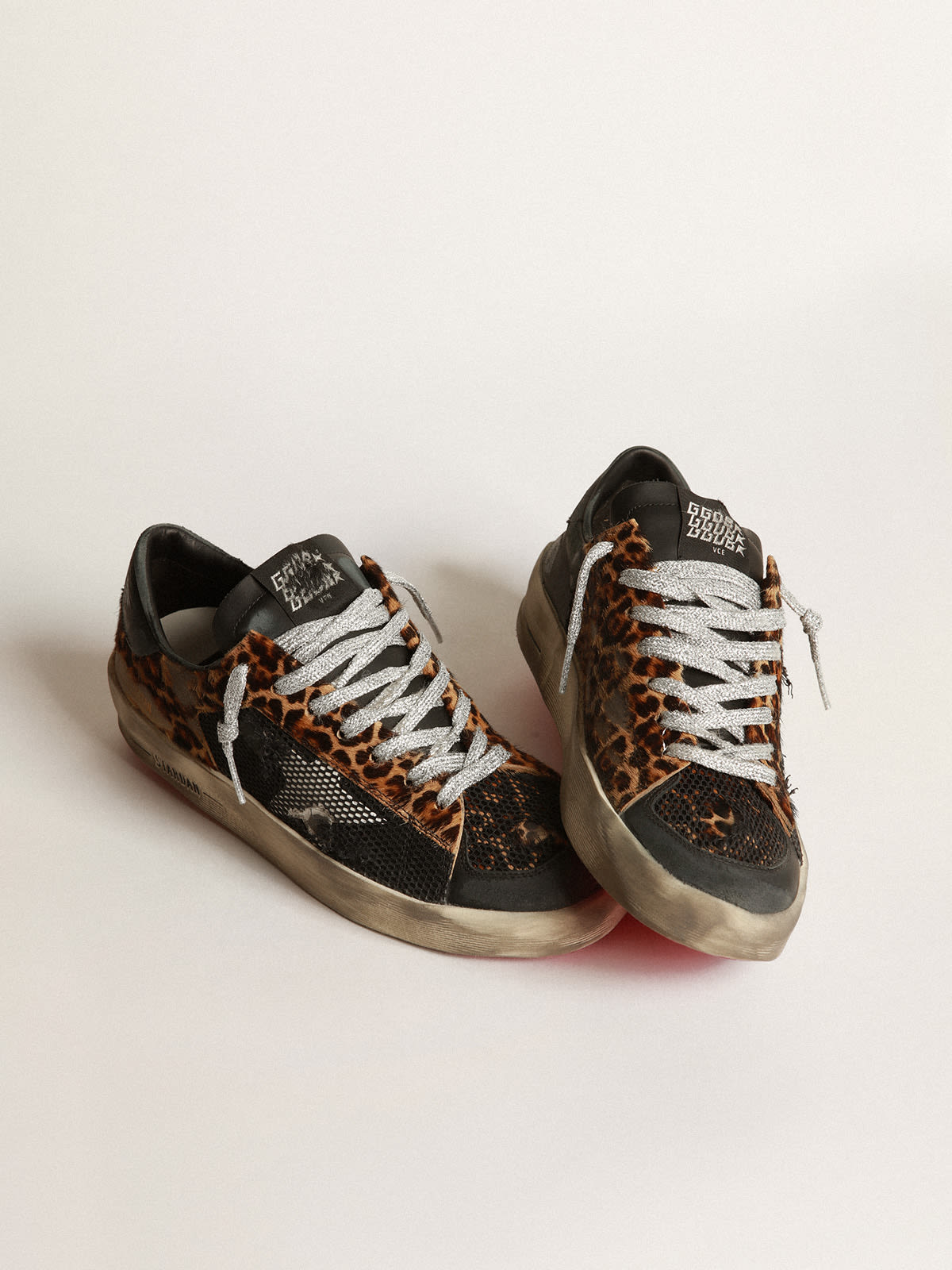 Golden goose store stardan leopard