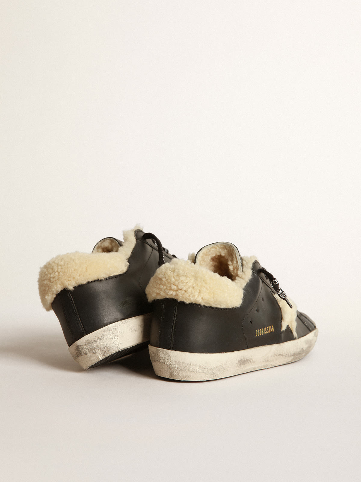 Golden Goose - Super-Star sneakers with shearling inserts in 