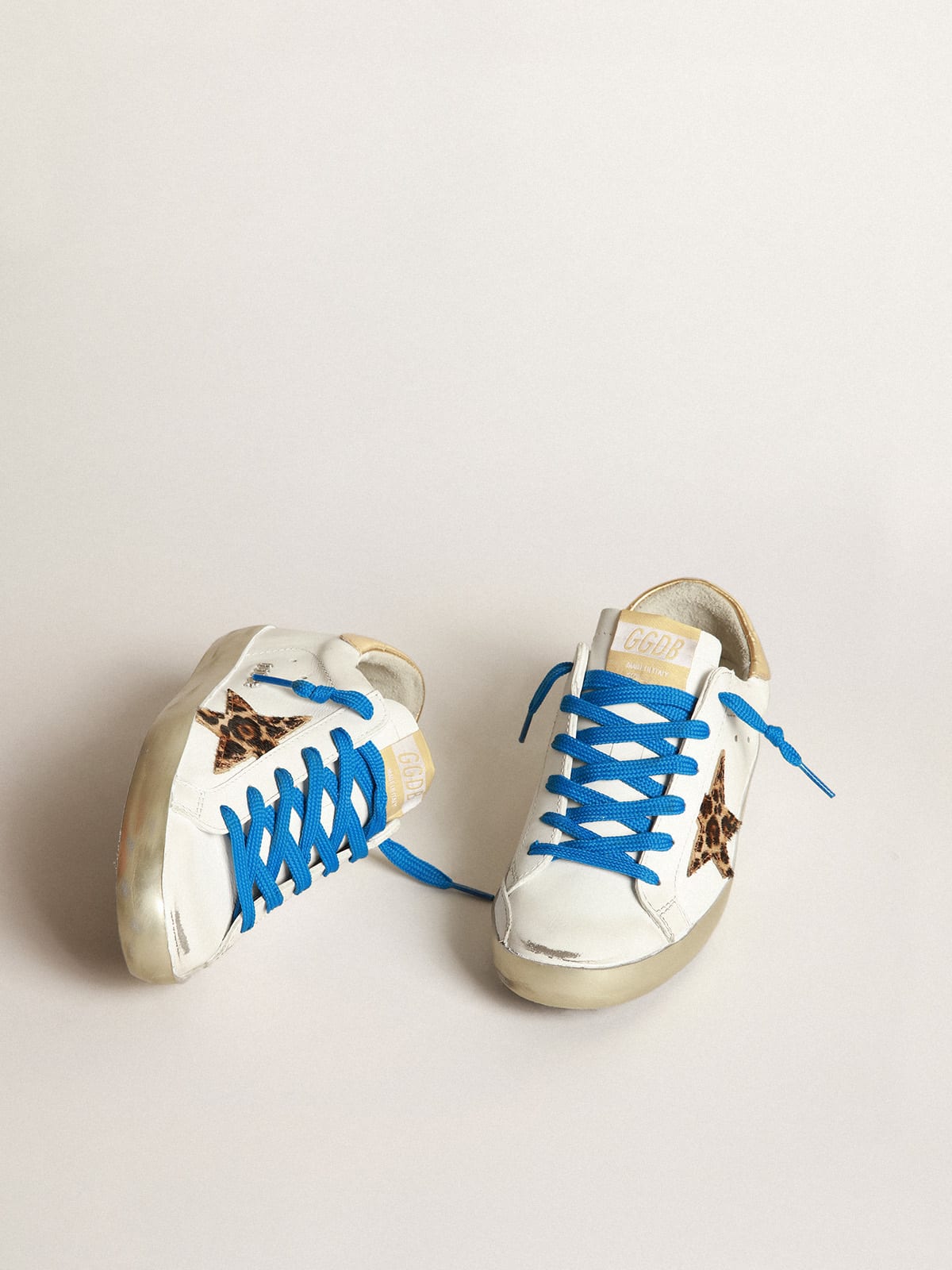 Golden goose leopard star on sale sneakers