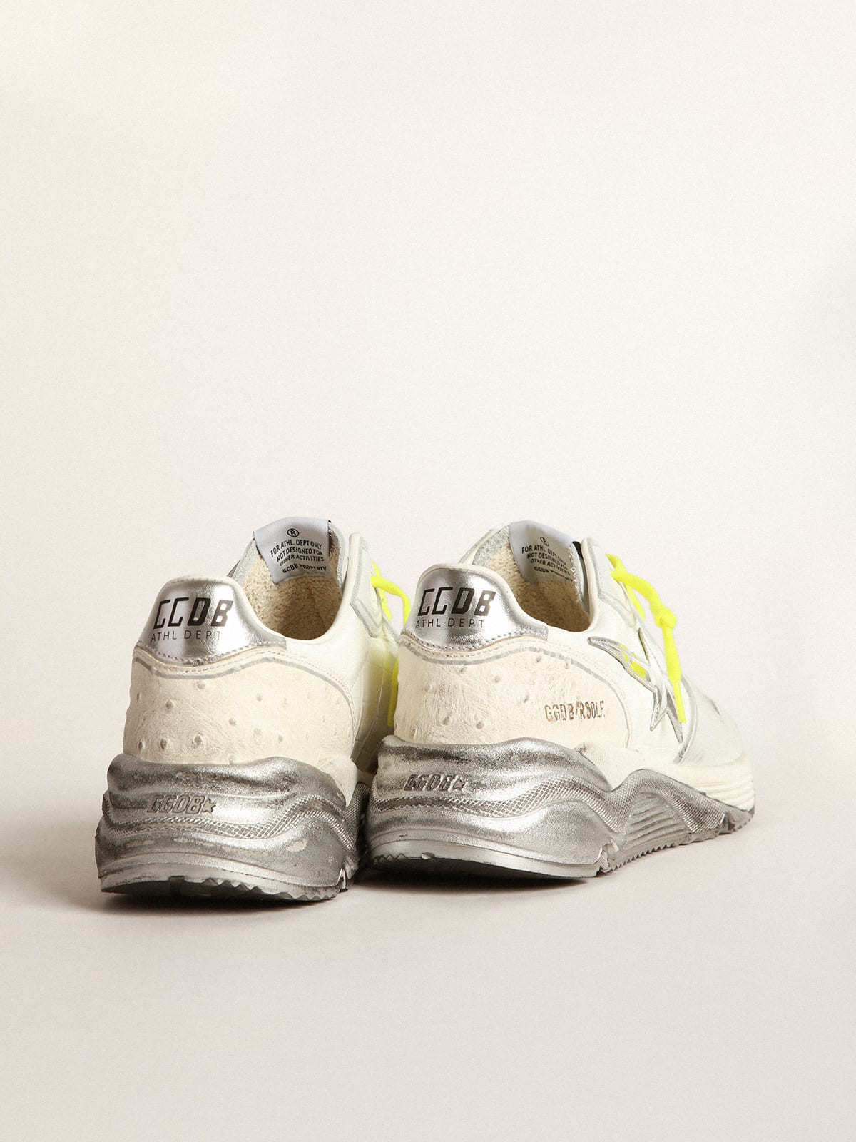 Golden Goose - Patchwork shades Running Sole sneakers with silver star in 