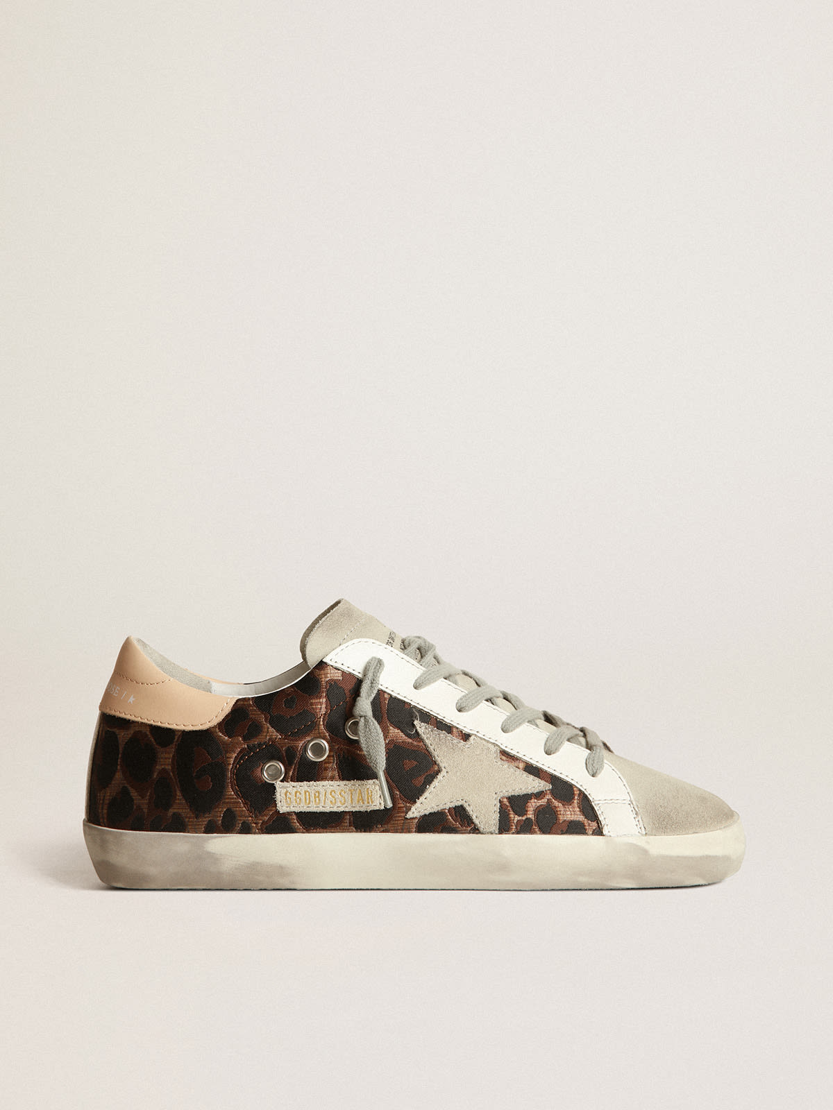 Golden goose store with leopard