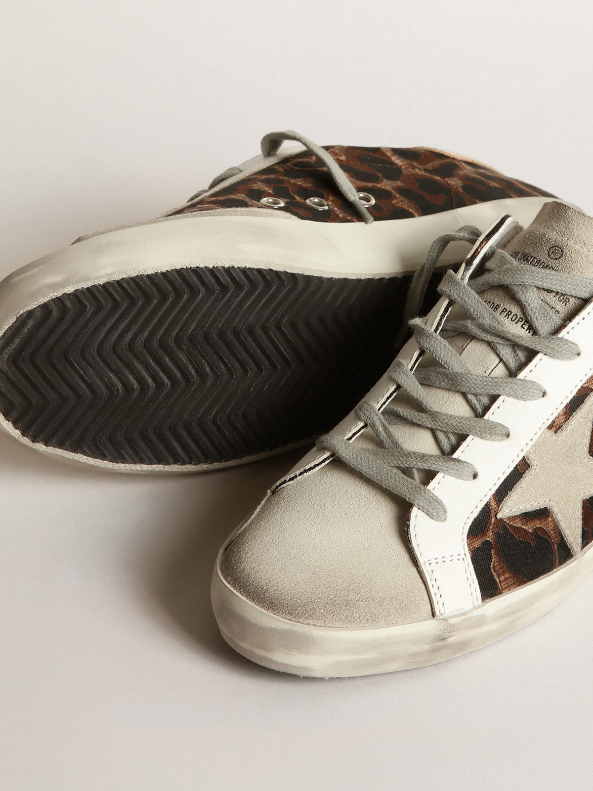 Golden goose sneakers leopard on sale print