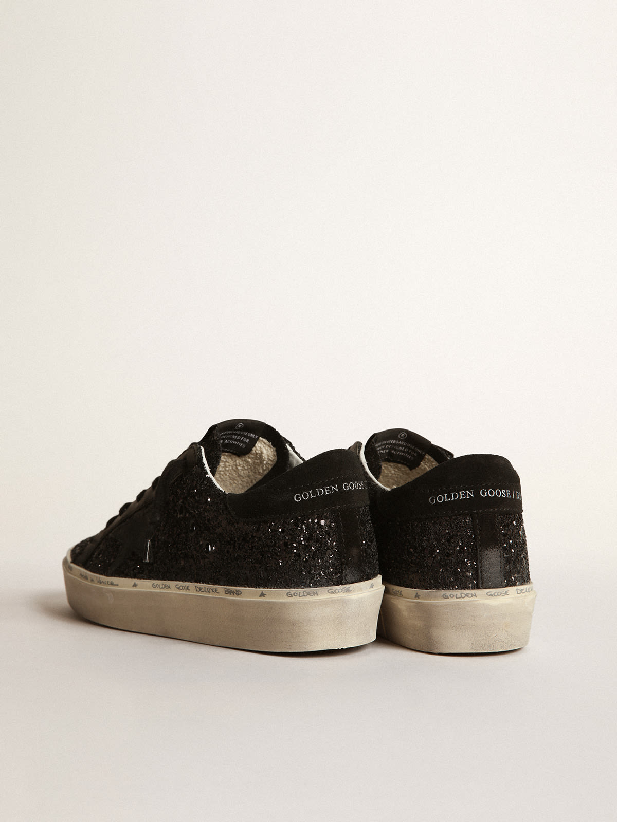 Hi Star sneakers black glitter upper | Golden Goose