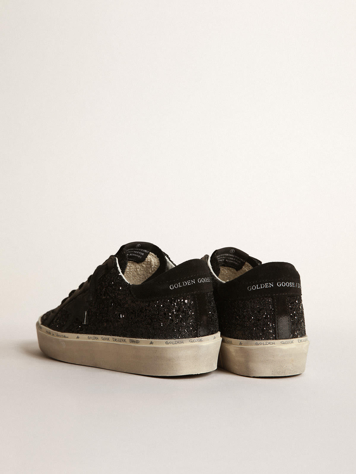 Golden goose sneakers black 2024 glitter