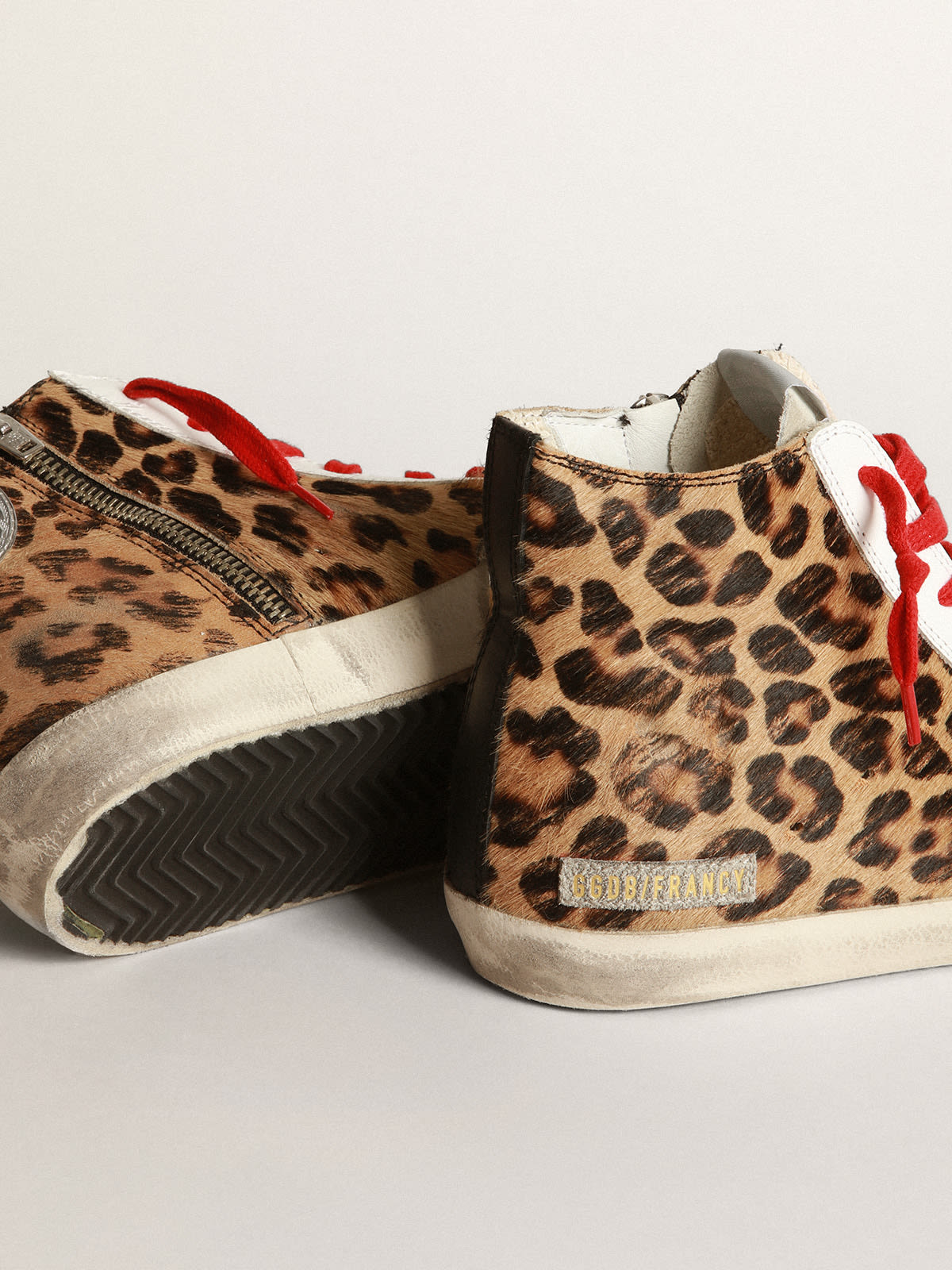 Golden Goose - Francy sneakers in leopard-print pony skin     in 