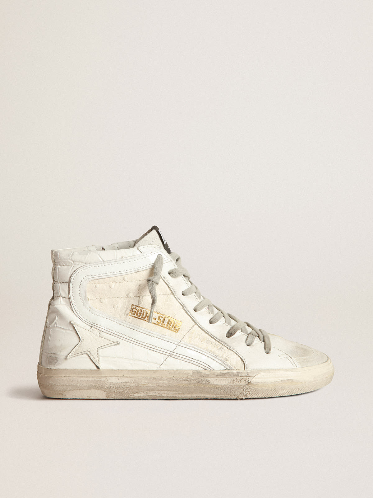 Golden Goose - White patchwork shades Slide sneakers in 