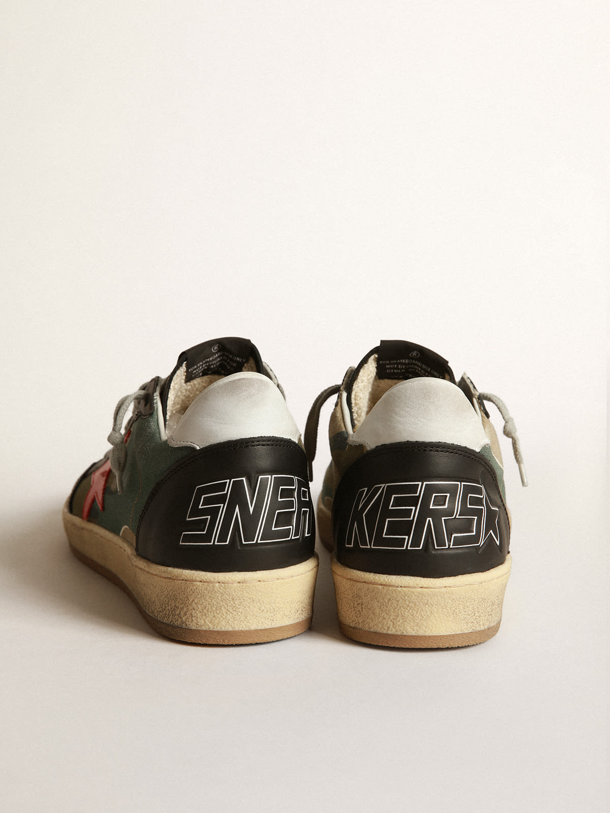 Ball Star sneakers with camouflage print | Golden Goose