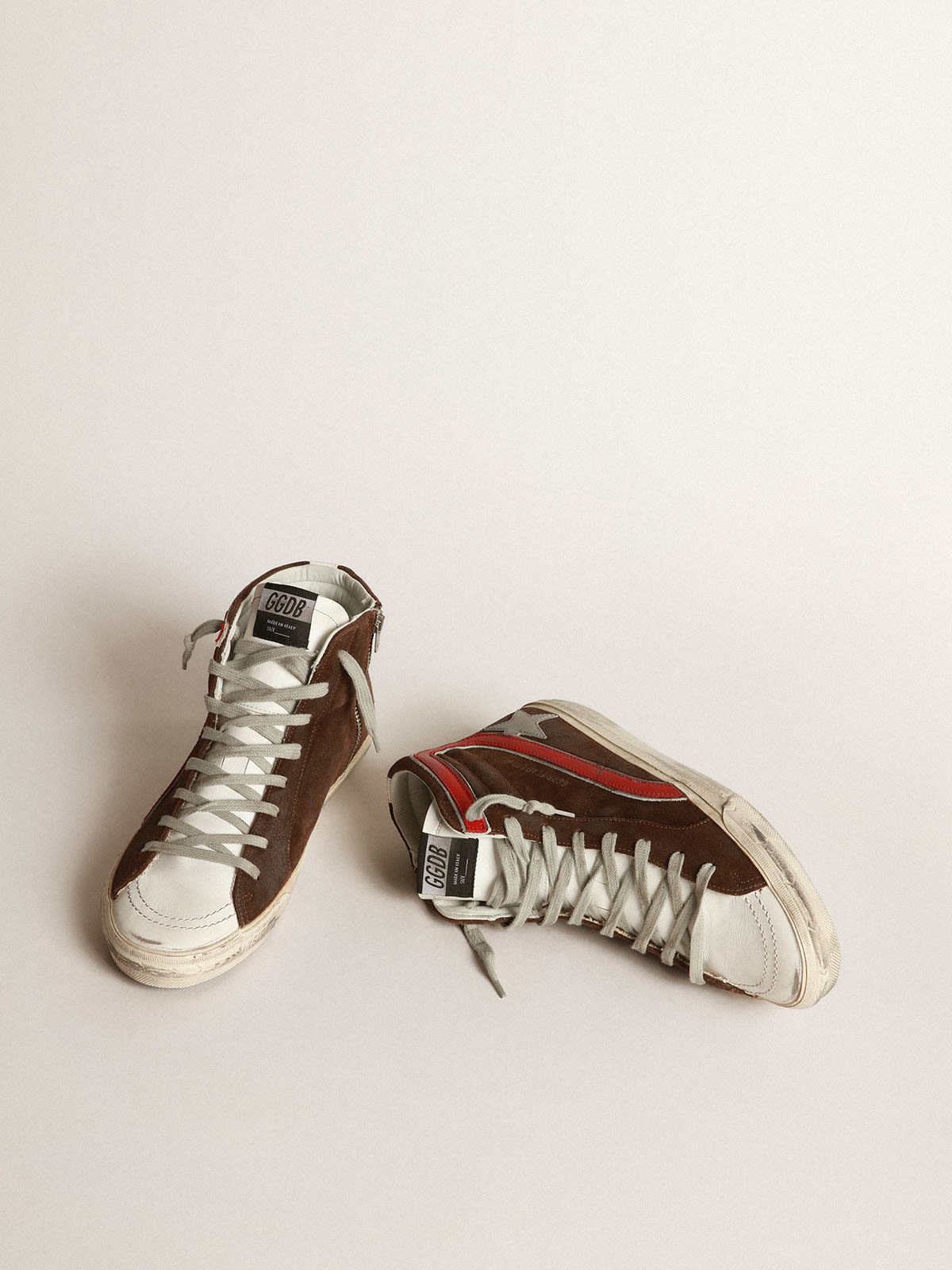 Golden Goose - Slide sneakers in suede with silver star in 
